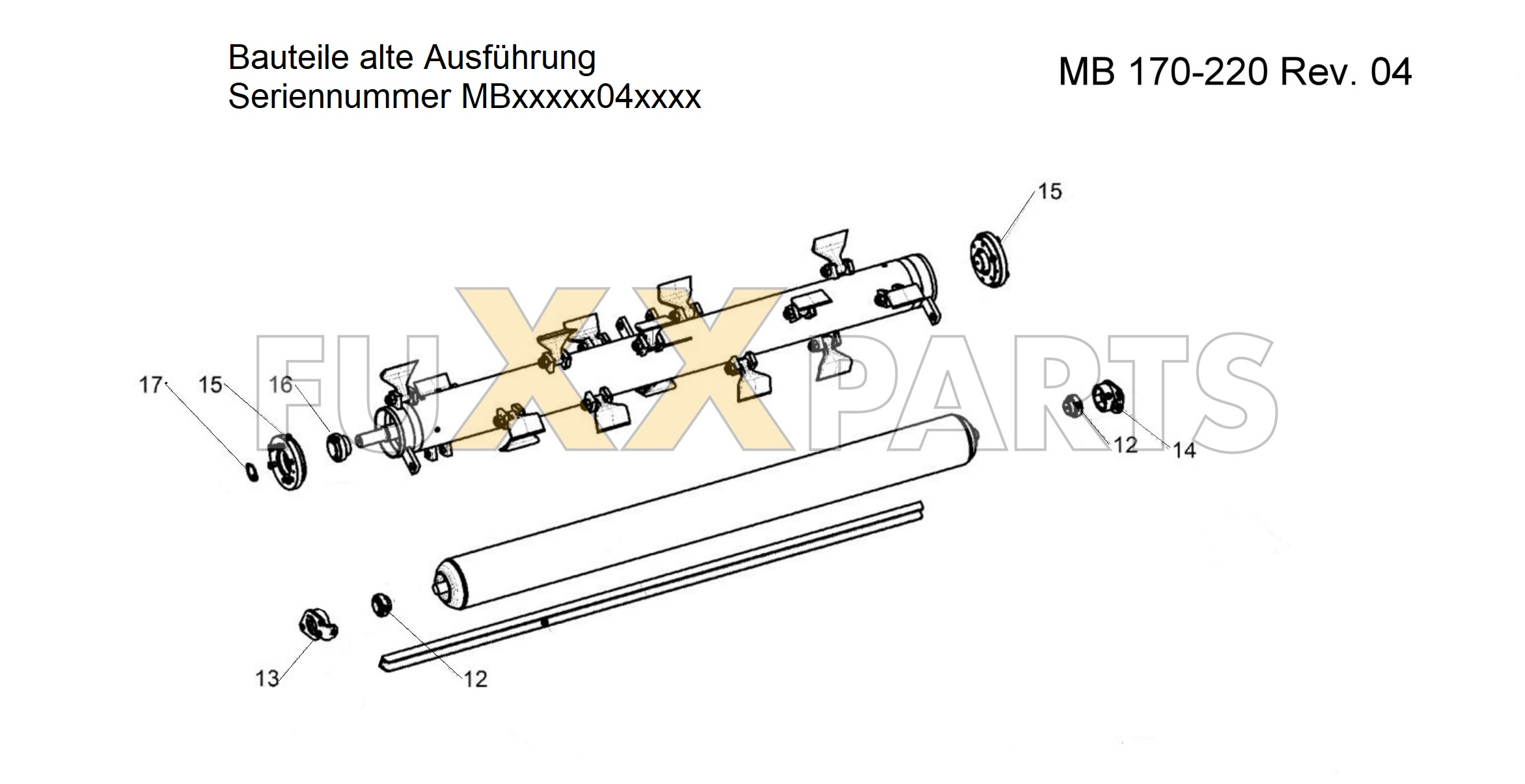 Tehnos MB Stützwalze Revision 04 