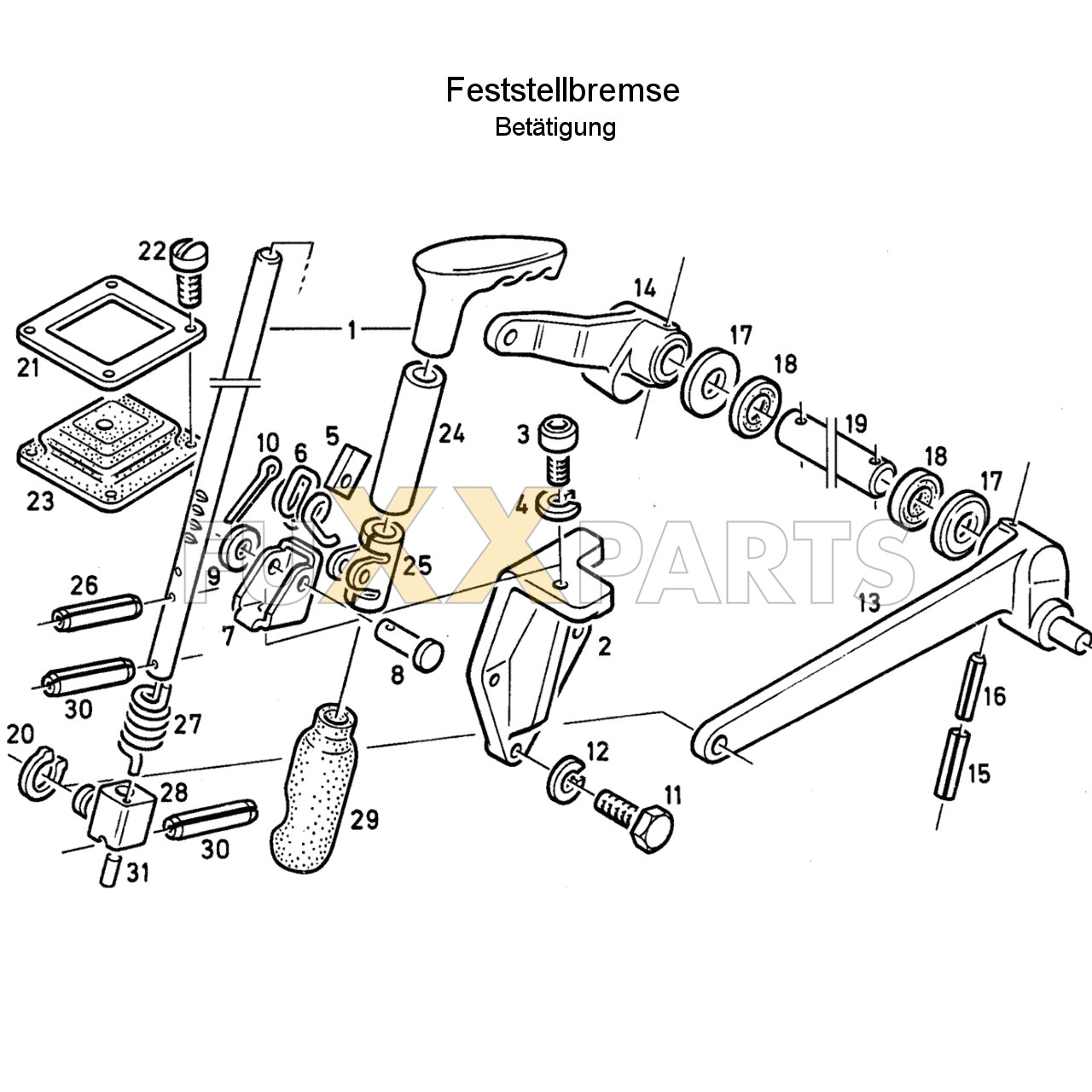 DX 140-76XX Feststellbremse 1