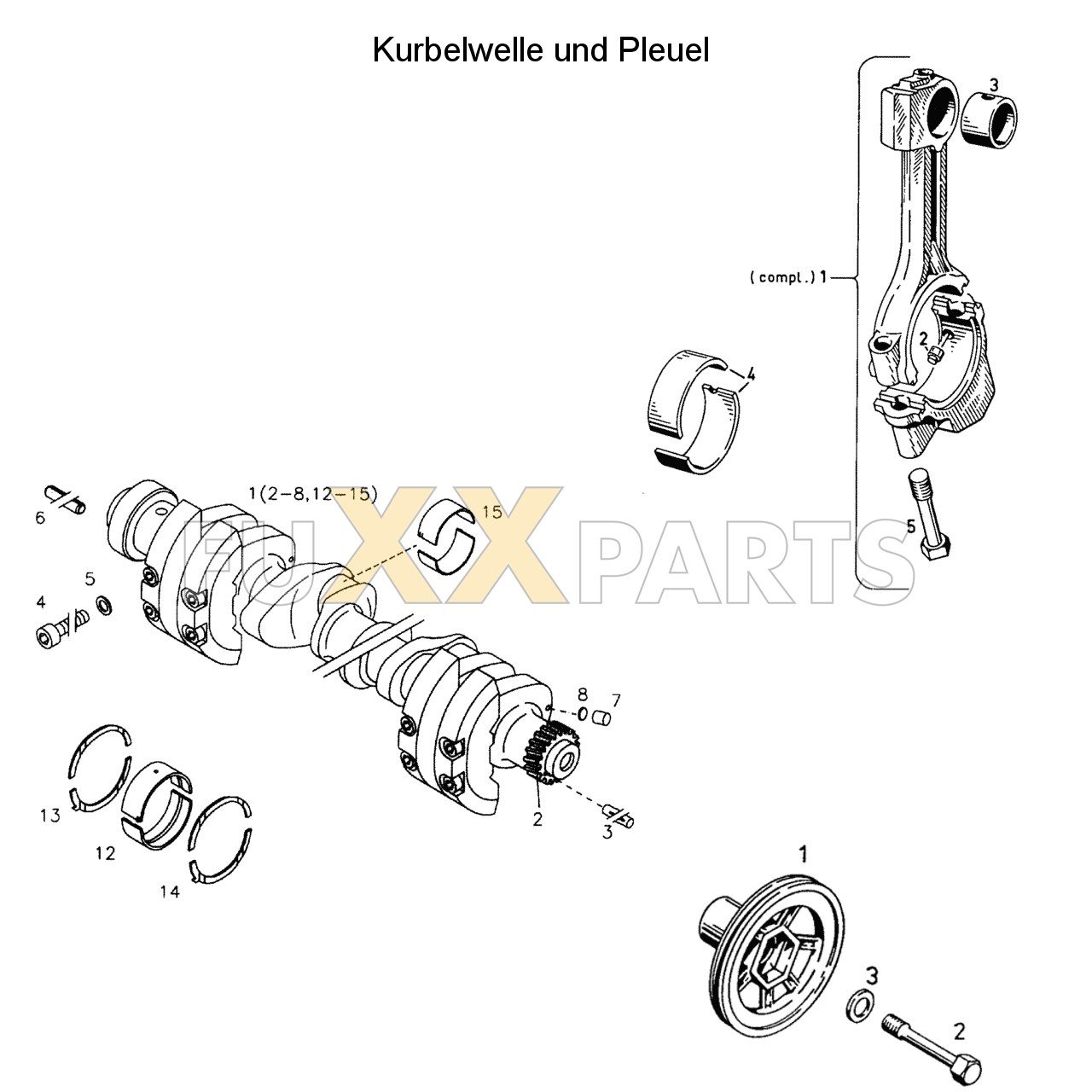 DX 3.30VC Kurbelwelle und Pleuel