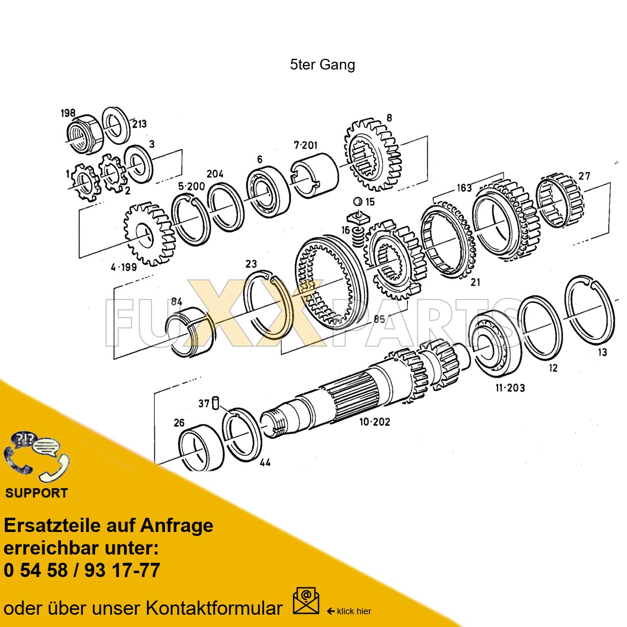 DX 85-76XX Wechselgetriebe Synchronisiert 5