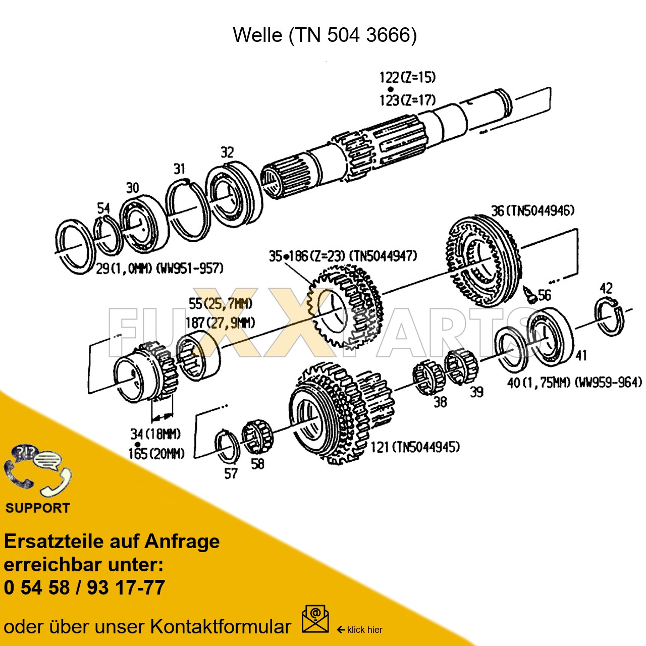 DX 3.50SC Getriebe Dual-Split 3