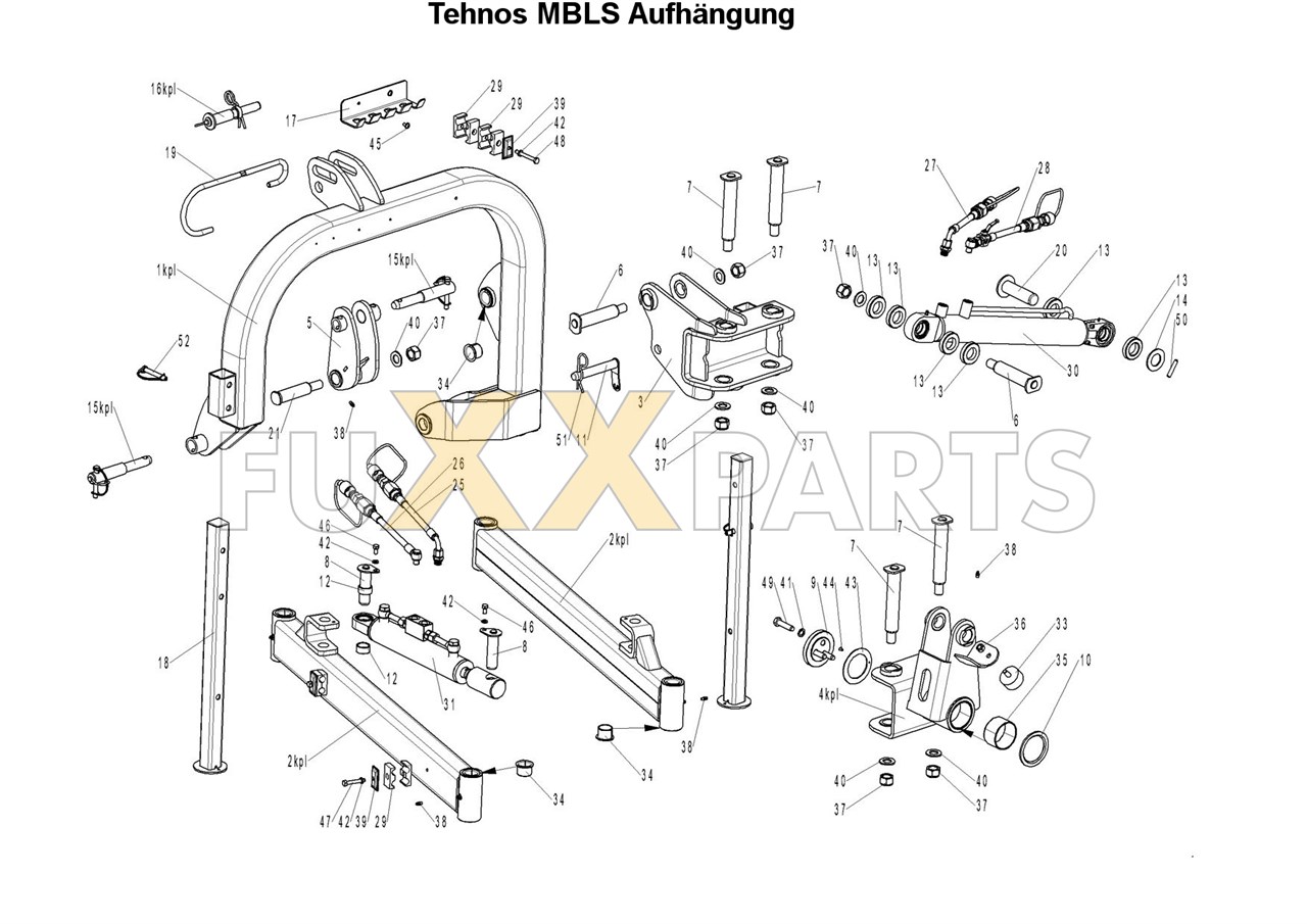 Tehnos MBLS Aufhängung