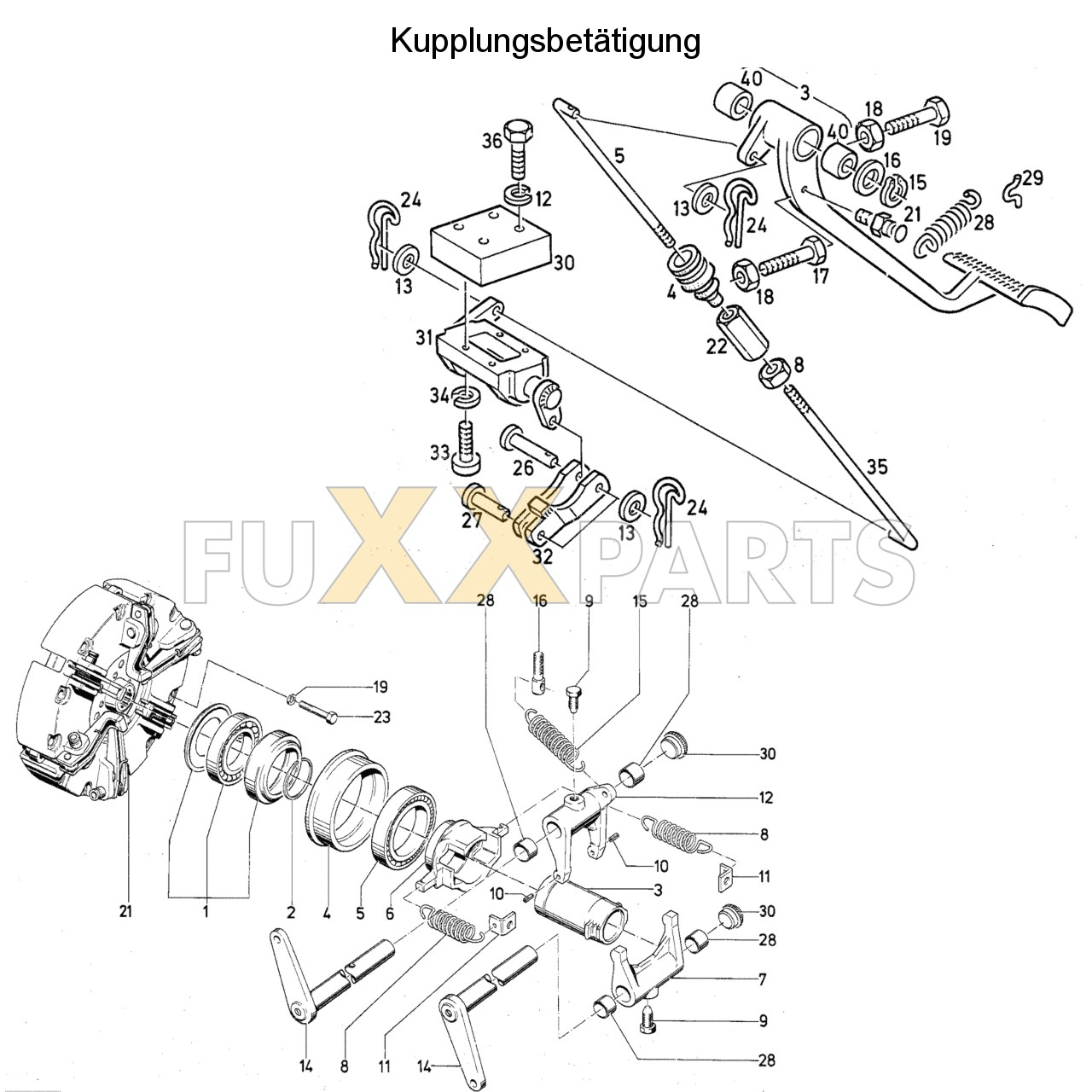 DX 120-76XX Kupplungsbetätigung