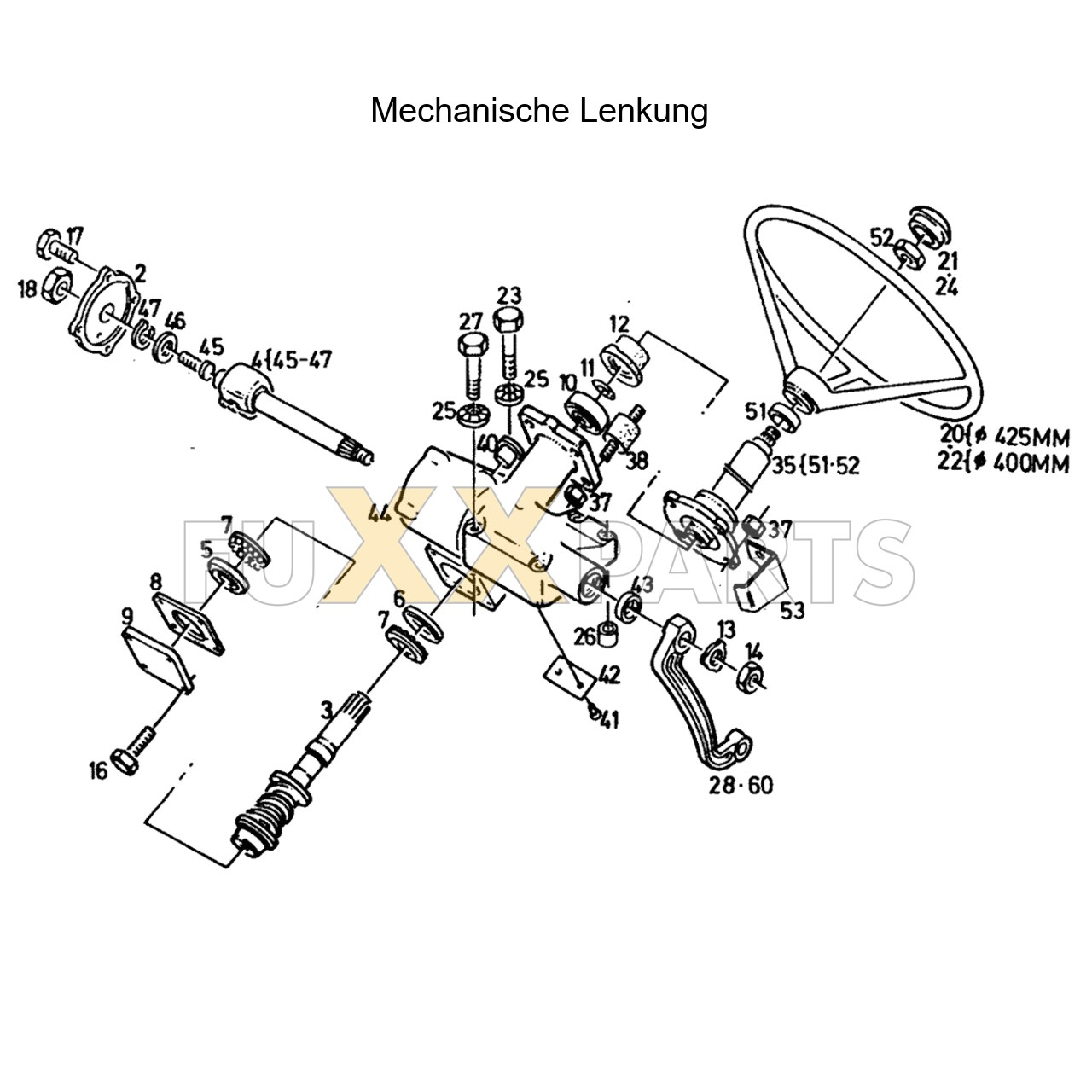 DX 3.60VC Mechanische Lenkung