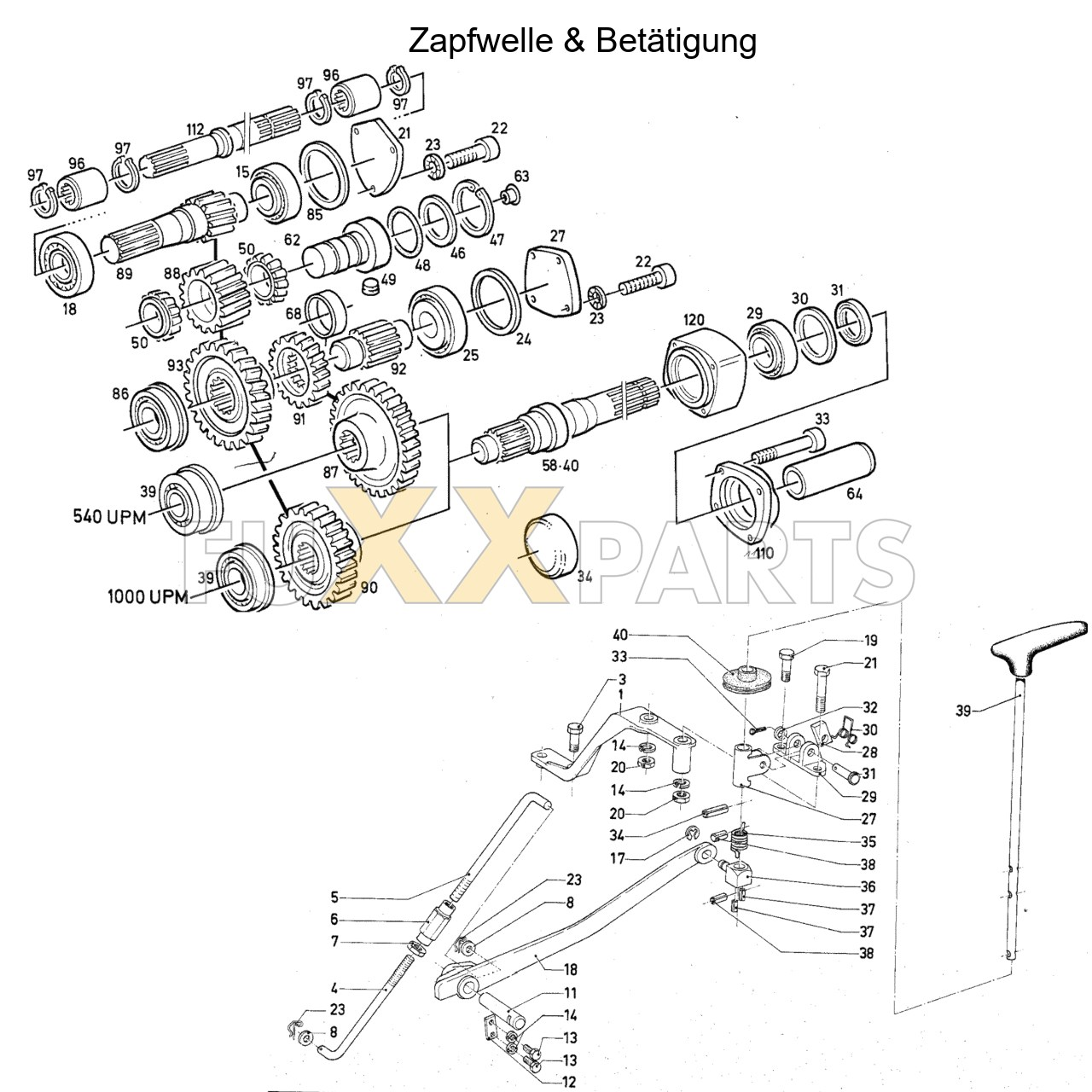 DX 120-76XX Zapfwelle