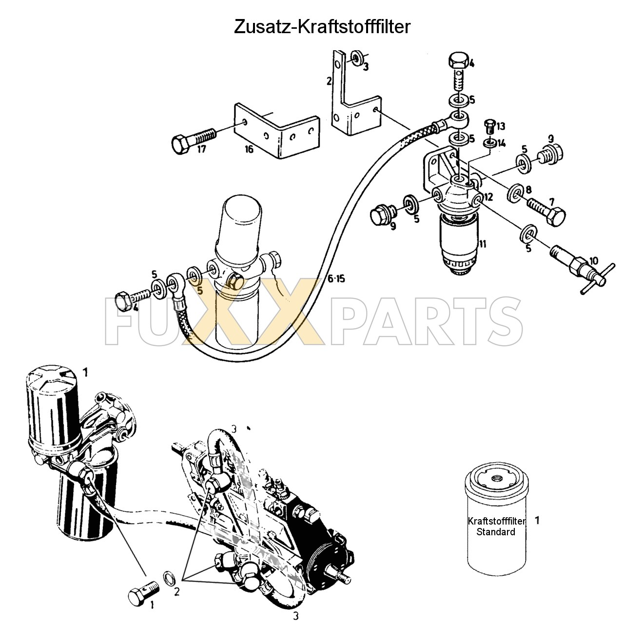 DX 3.50SC Zusatz-Kraftstofffilter