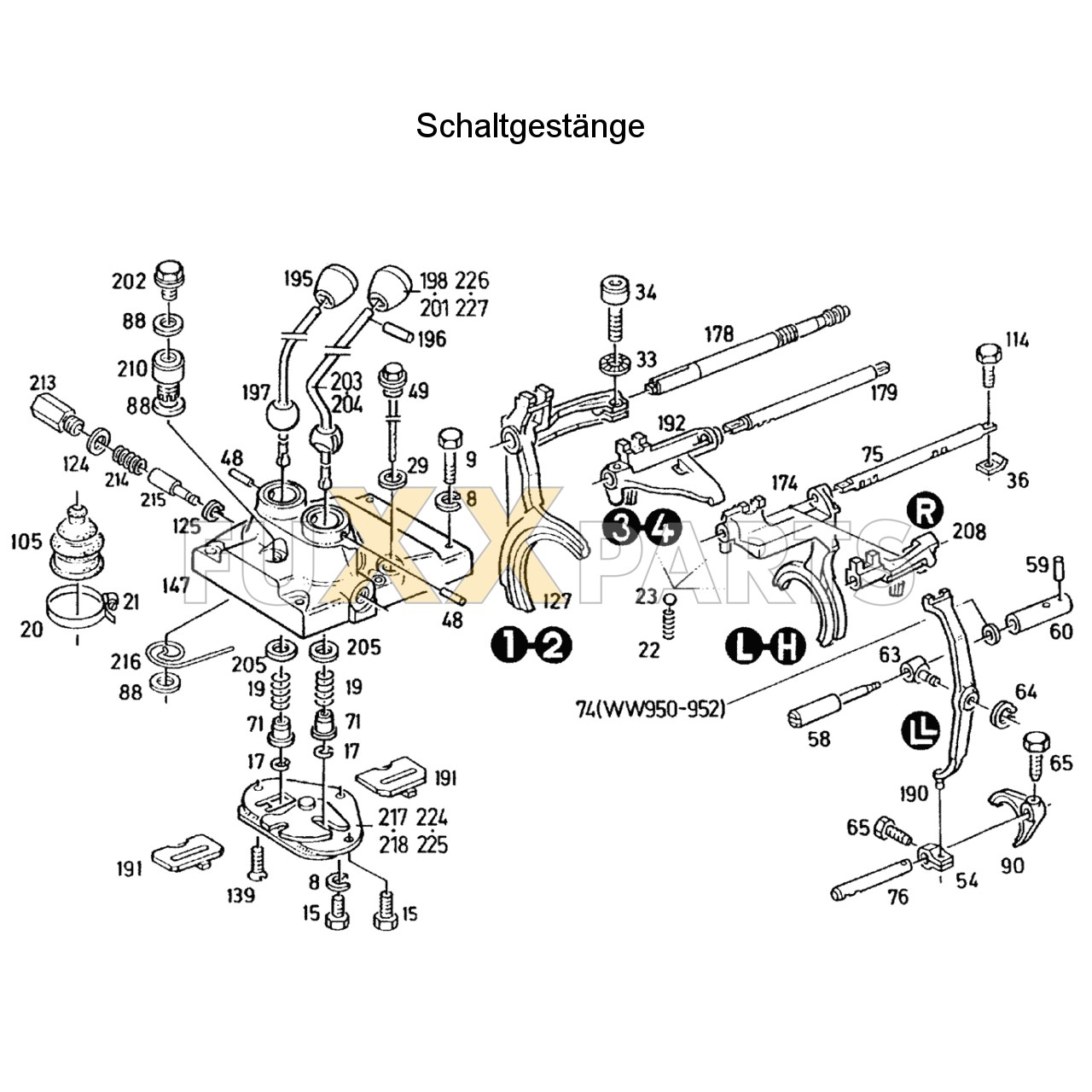 DX 3.30VC Schaltgestänge 2