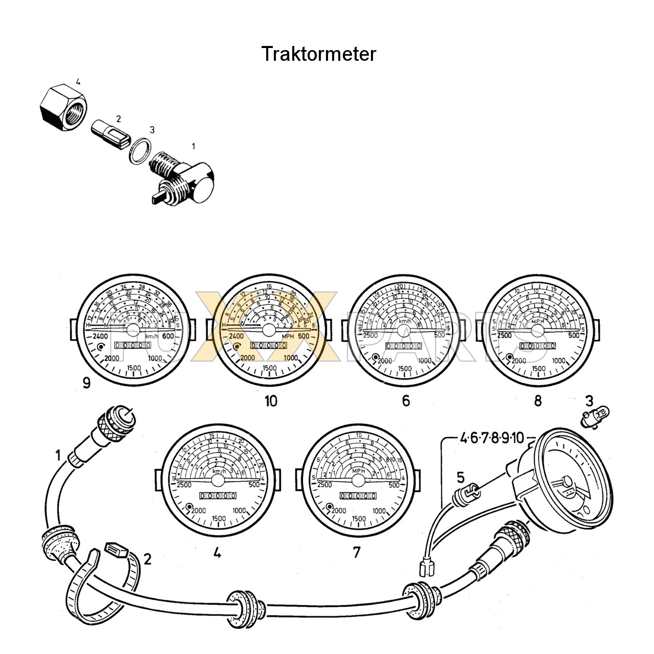 DX 86-78XX Traktormeter