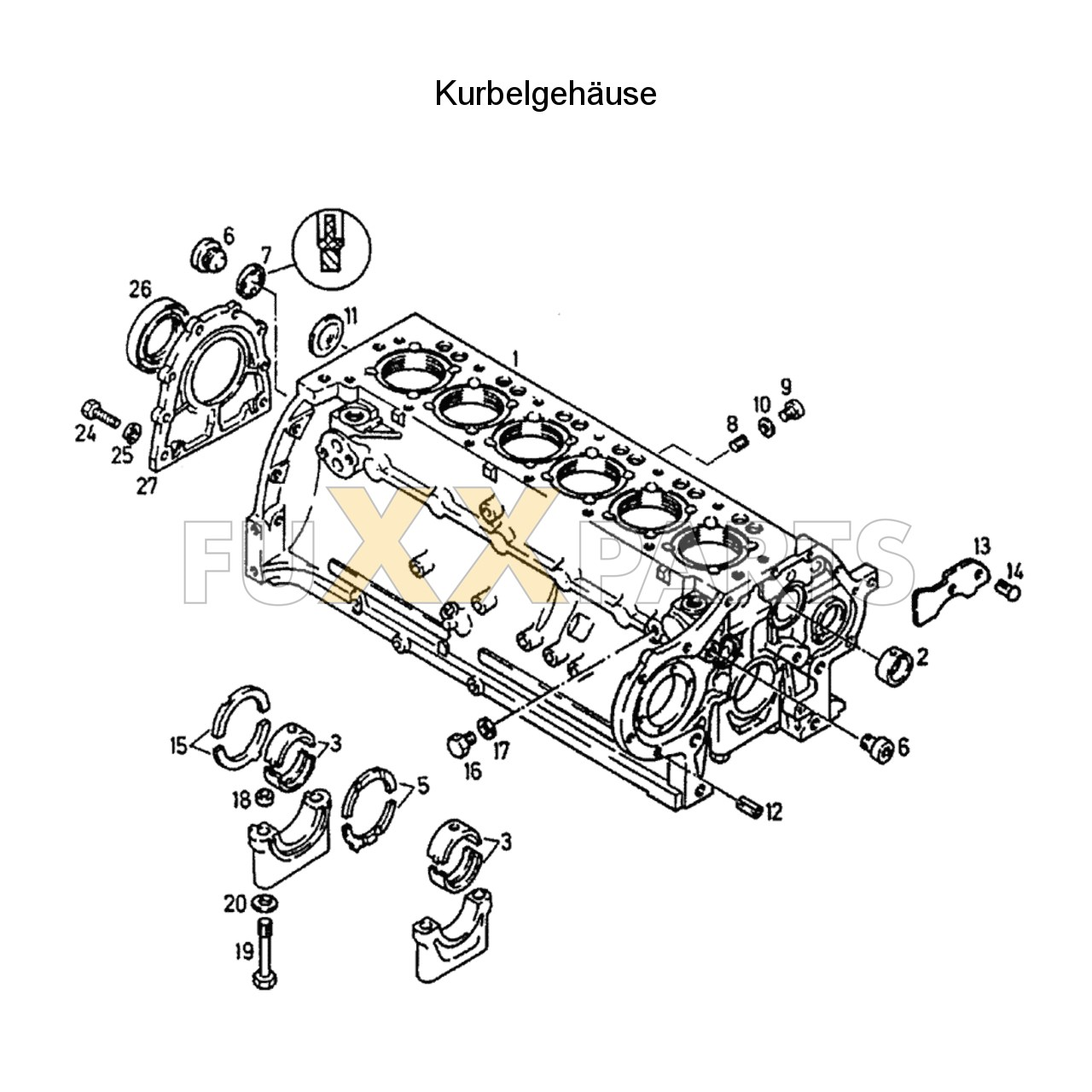 DX 145-76XX Kurbelgehäuse