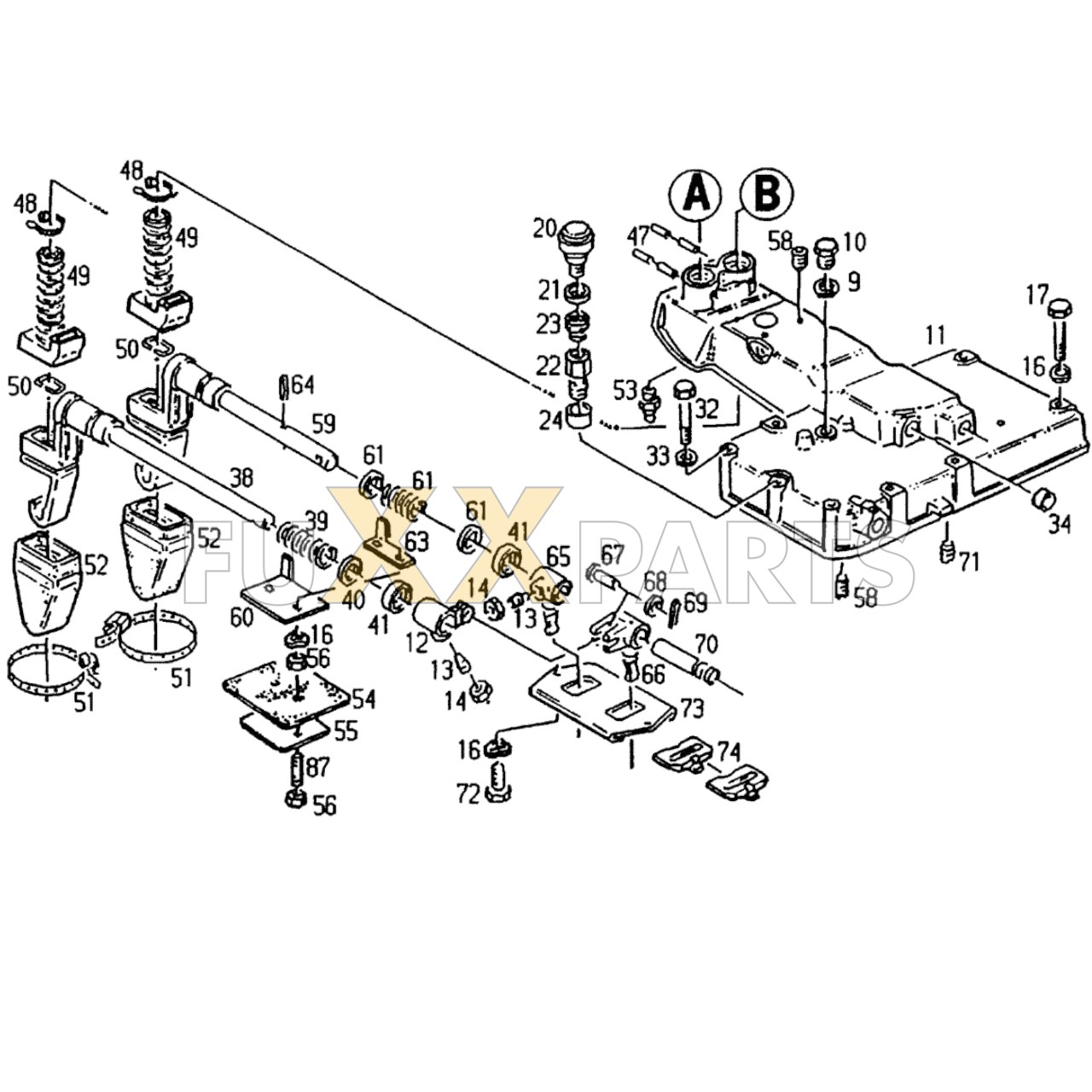 DX 3.90SC Schaltgestänge 2