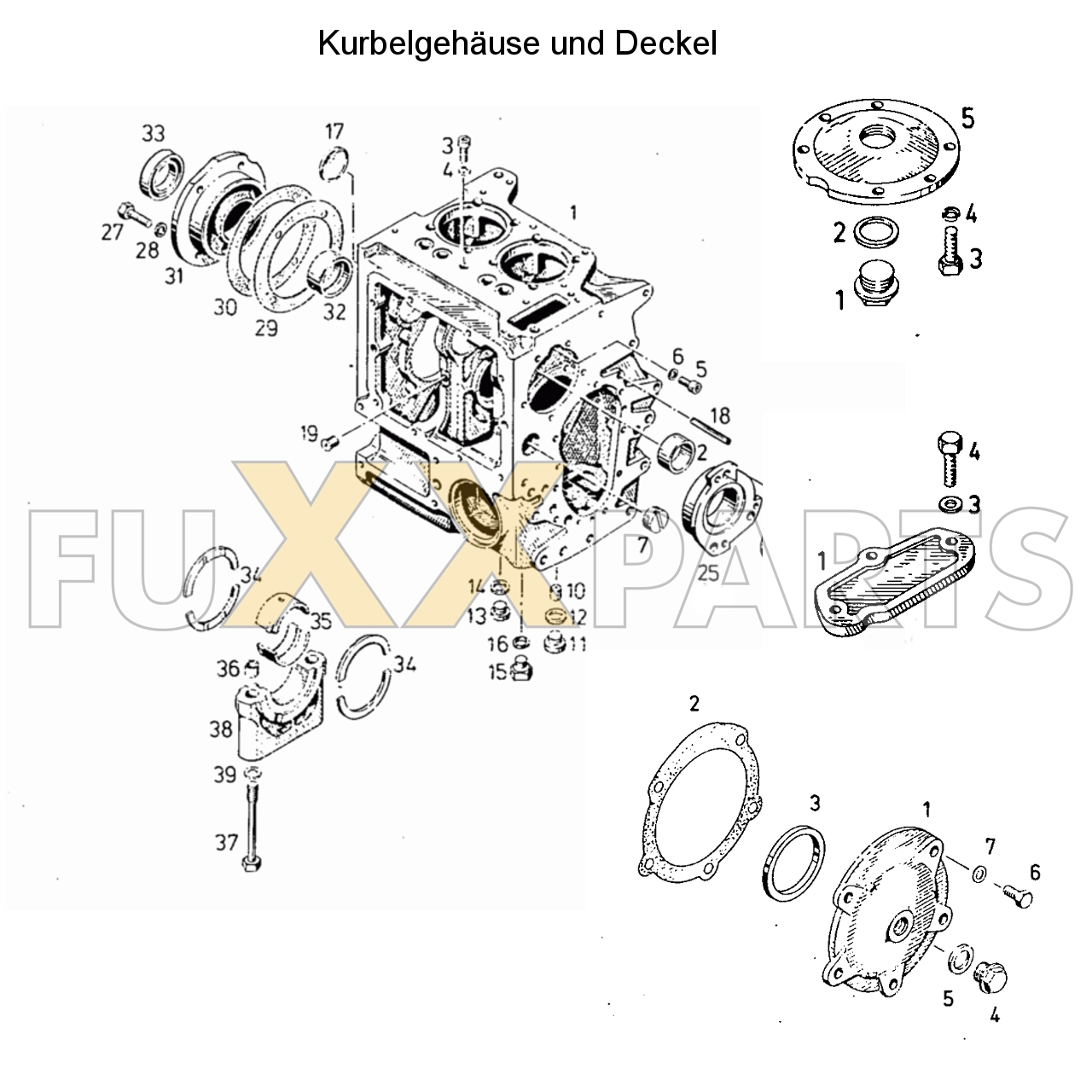 D 3006 Kurbelghäuse und Deckel