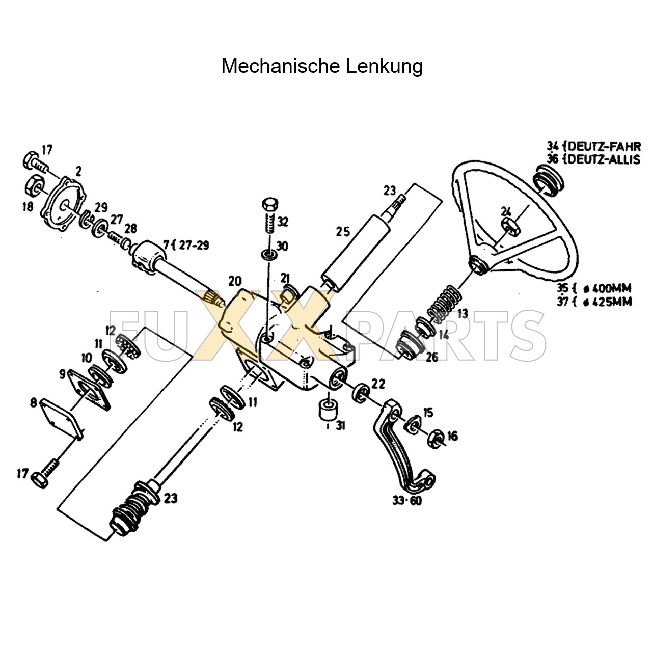 DX 3.70VC Mechanische Lenkung