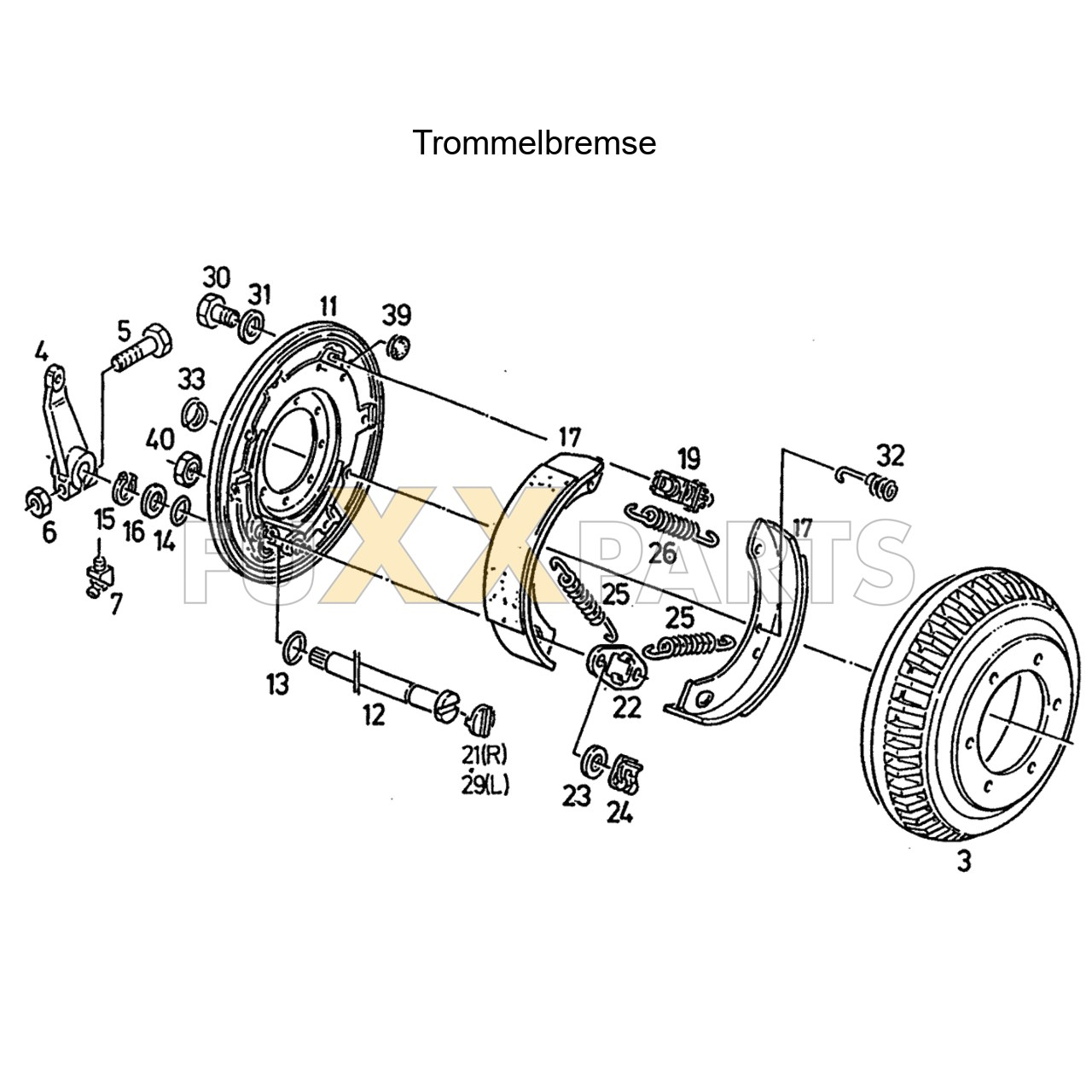 DX 3.50VC Trommelbremse