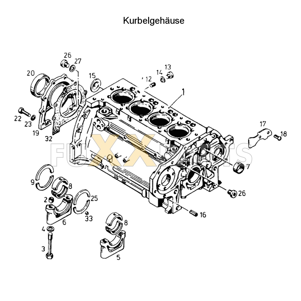 DX 3.70VC Kurbelgehäuse