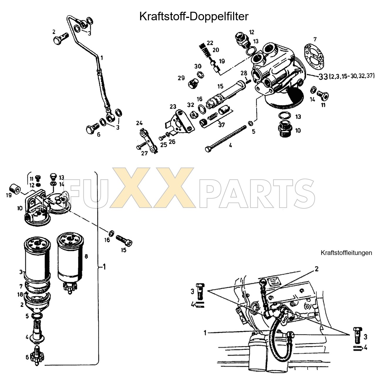 DX 90-76XX Kraftstoffdoppelfilter