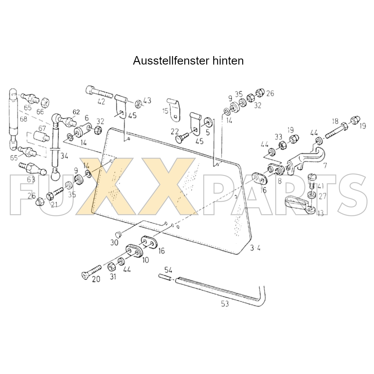 DX 3.10SC Ausstellfenster hinten