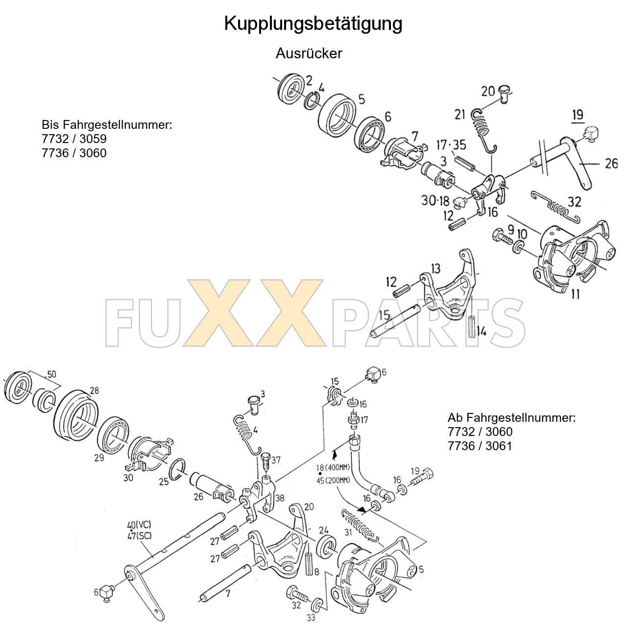 DX 3.30SC Kupplungsbetätigung 1