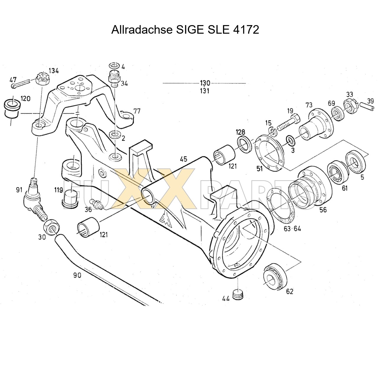 DX 90-78XX Allradachse SIGE 4172