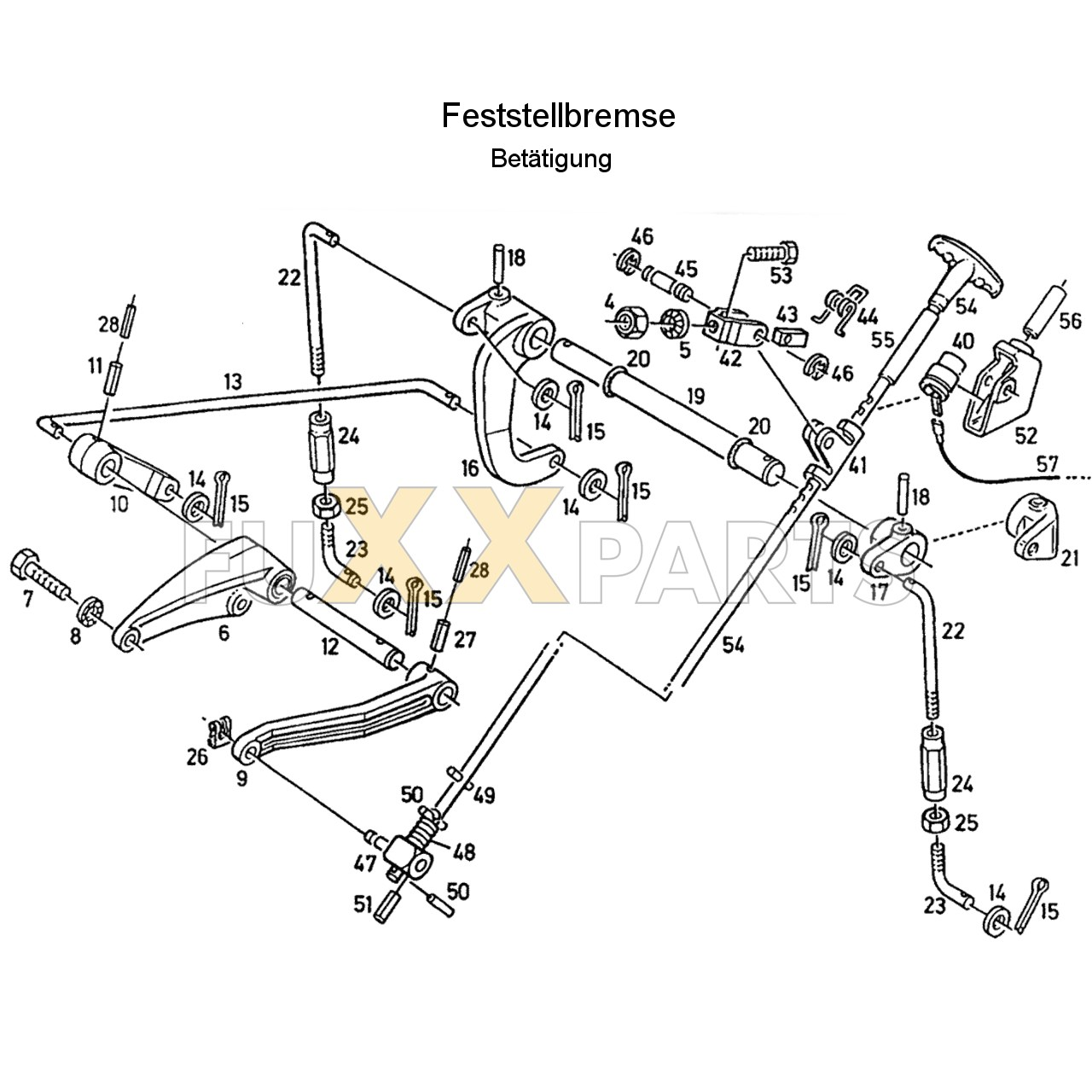 DX 3.70VC Feststellbremse Betät