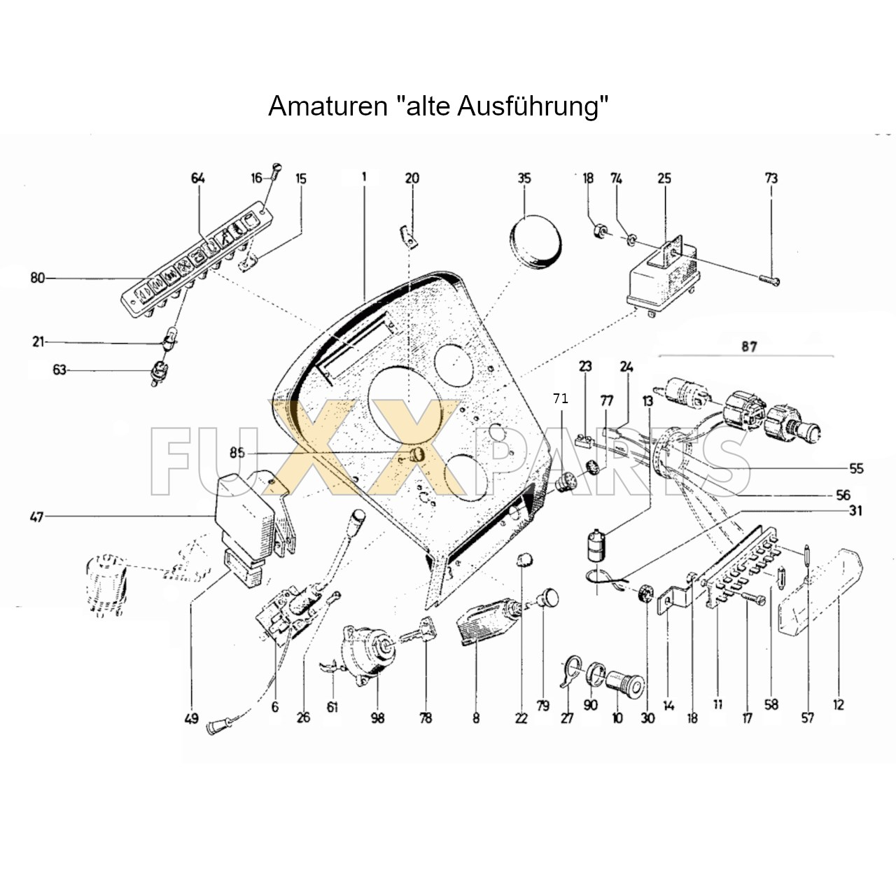 D13006 Amaturen alte Ausführung