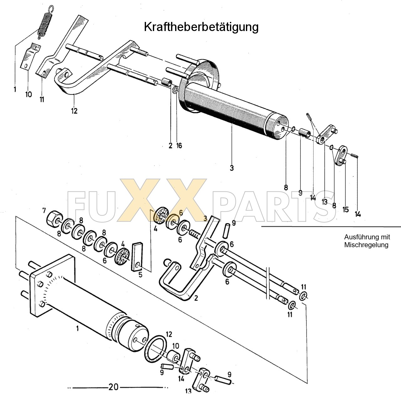 DX 90-76XX Kraftheberbetätigung