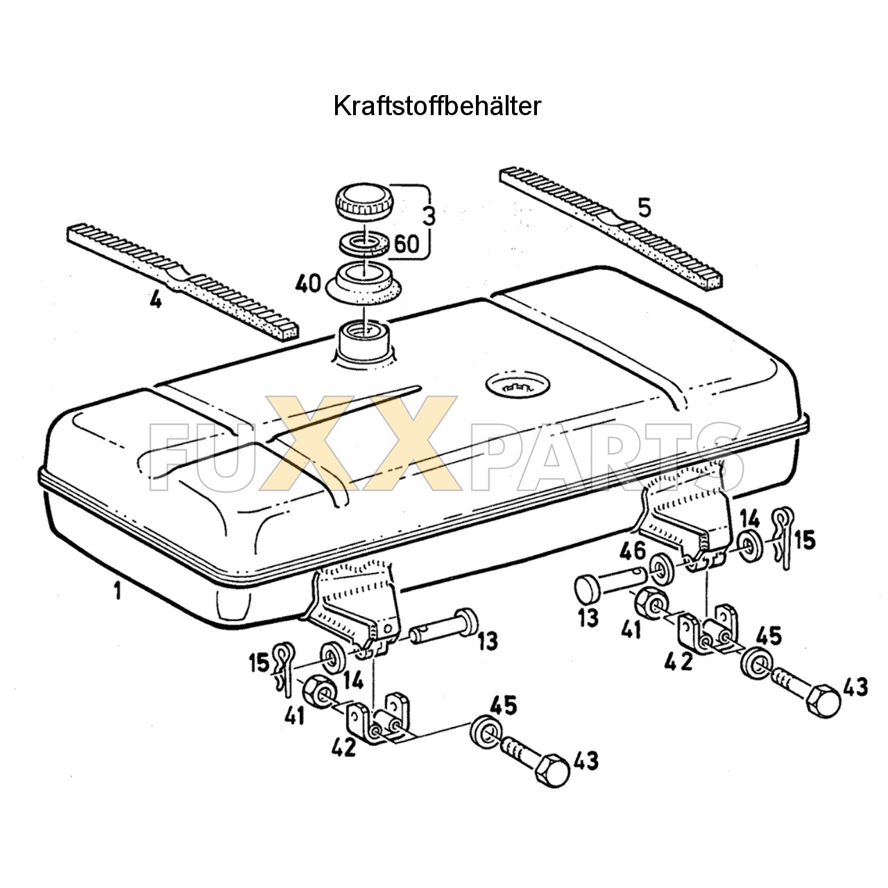 DX 90-78XX Kraftstoffbehälter