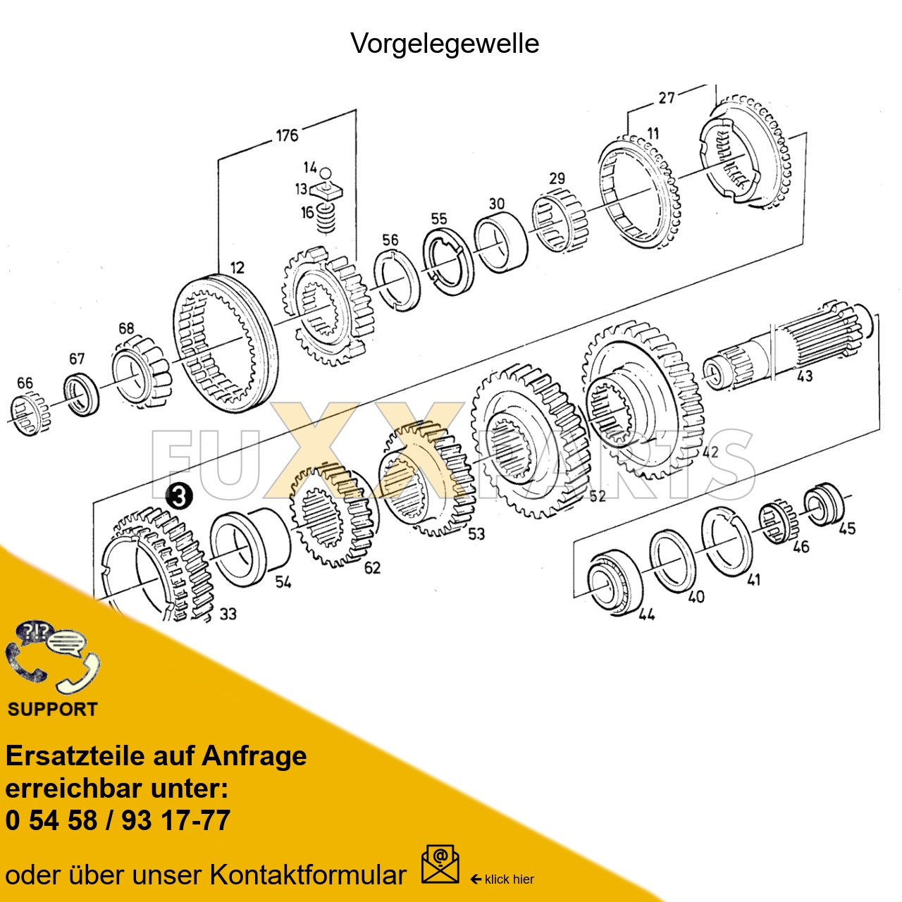 DX 86-78XX Getriebewelle 2