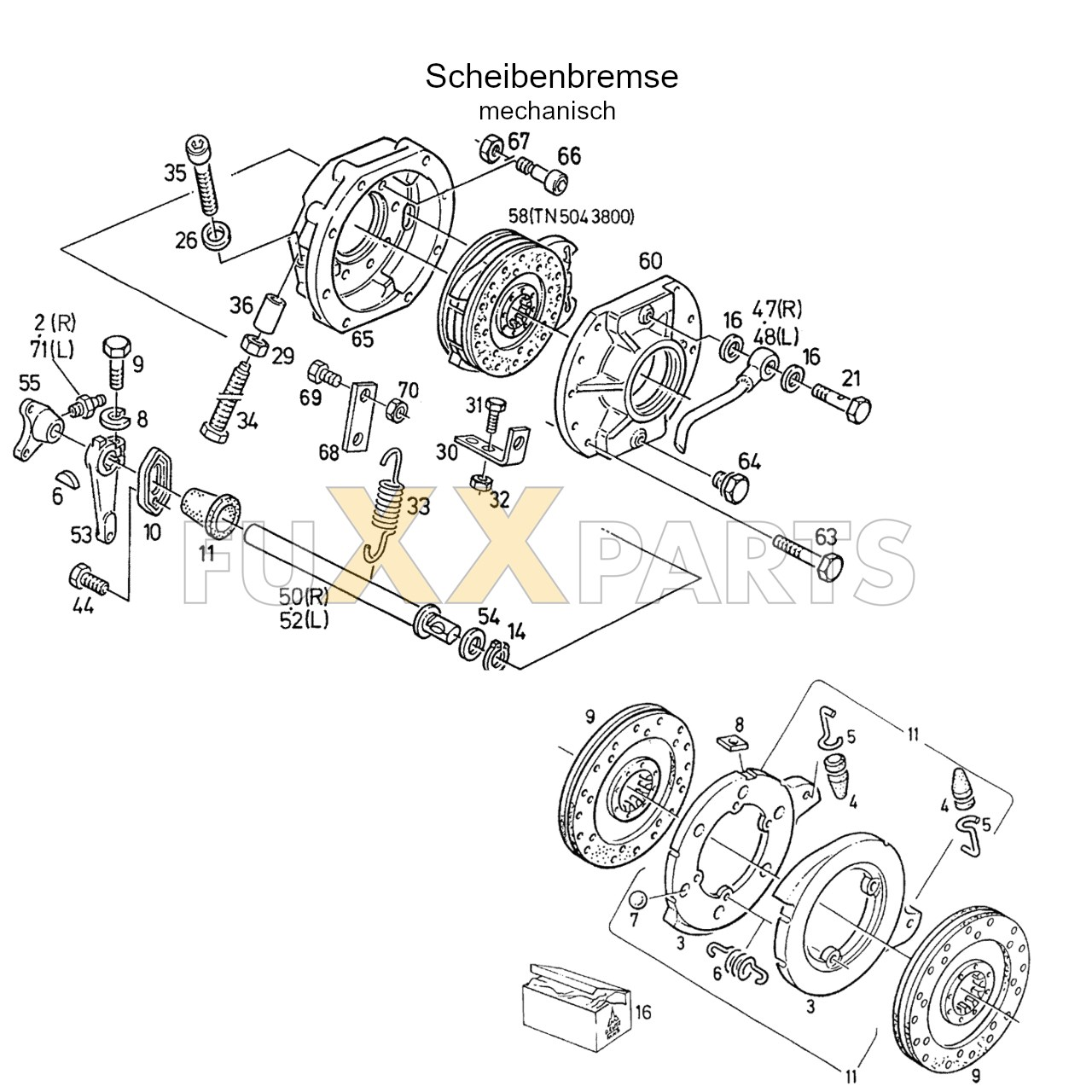 DX 3.30VC Scheibenbremse mech.