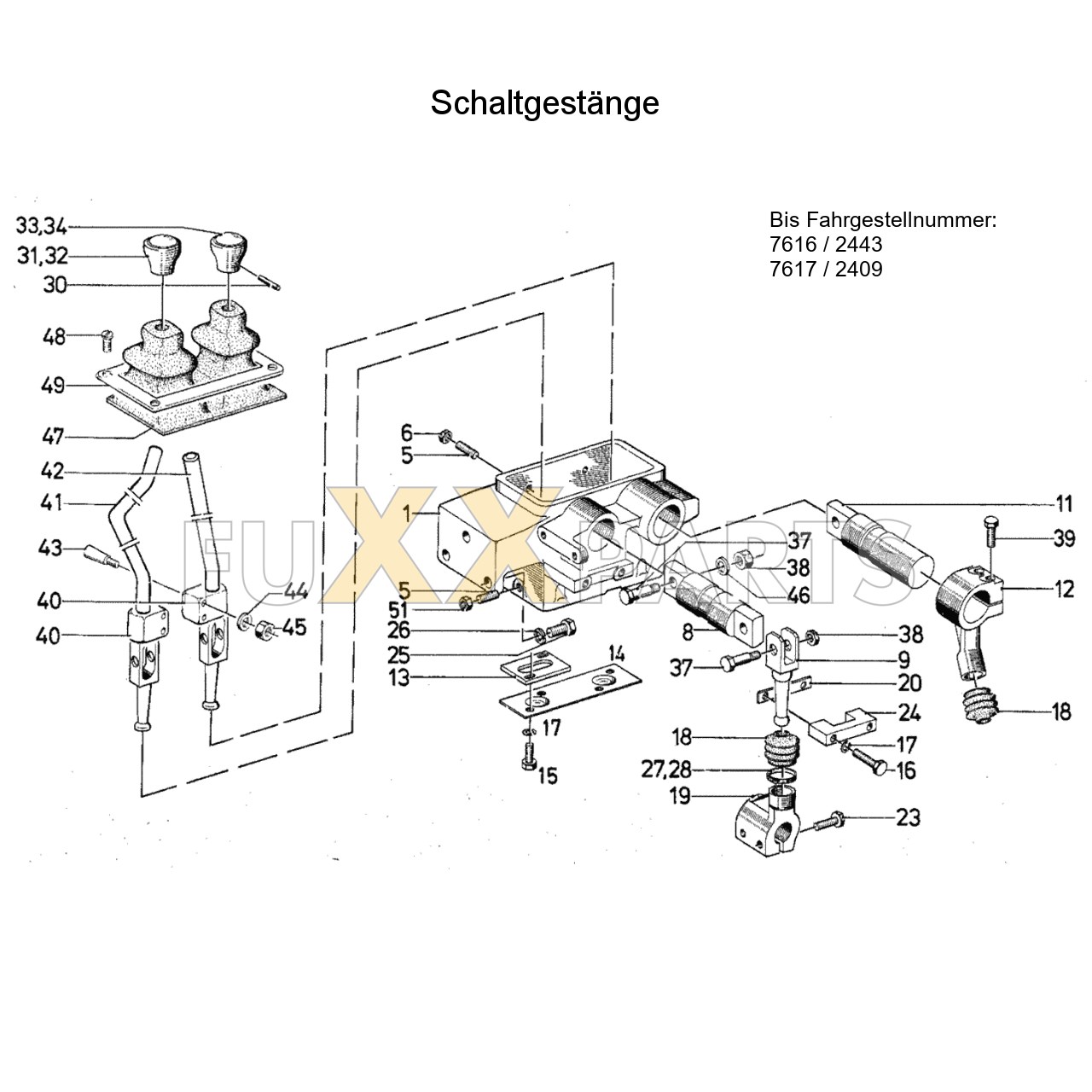 DX 85-76XX Schaltgestänge 1.1