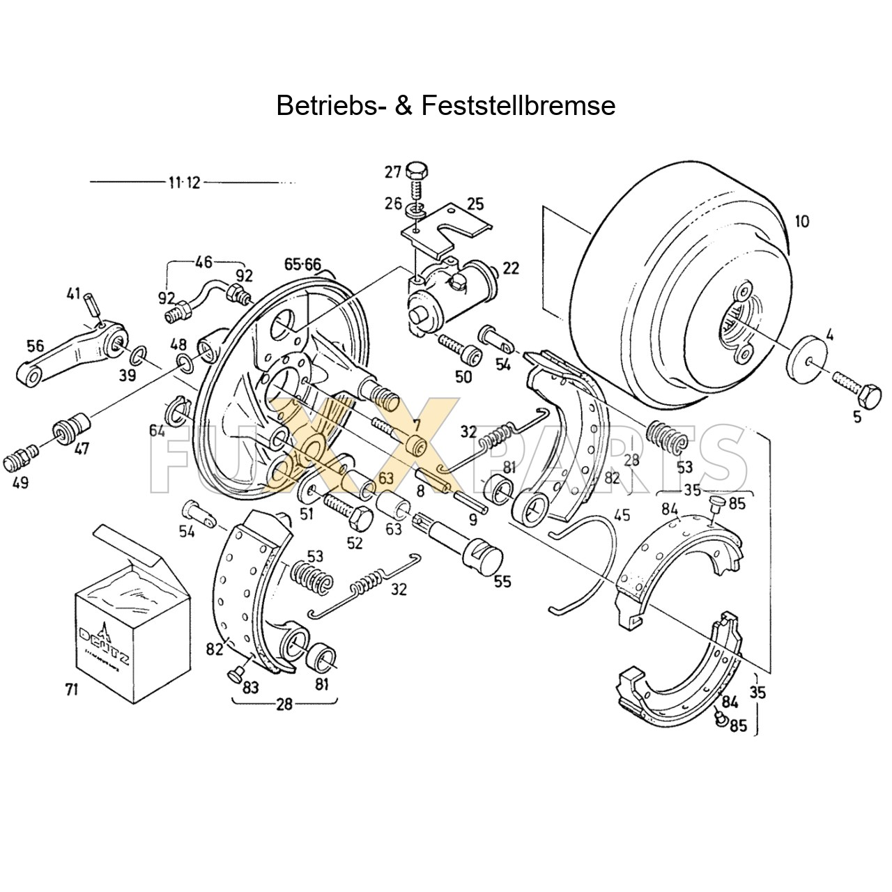 DX 80-78XX Betriebs- & Feststellbremse