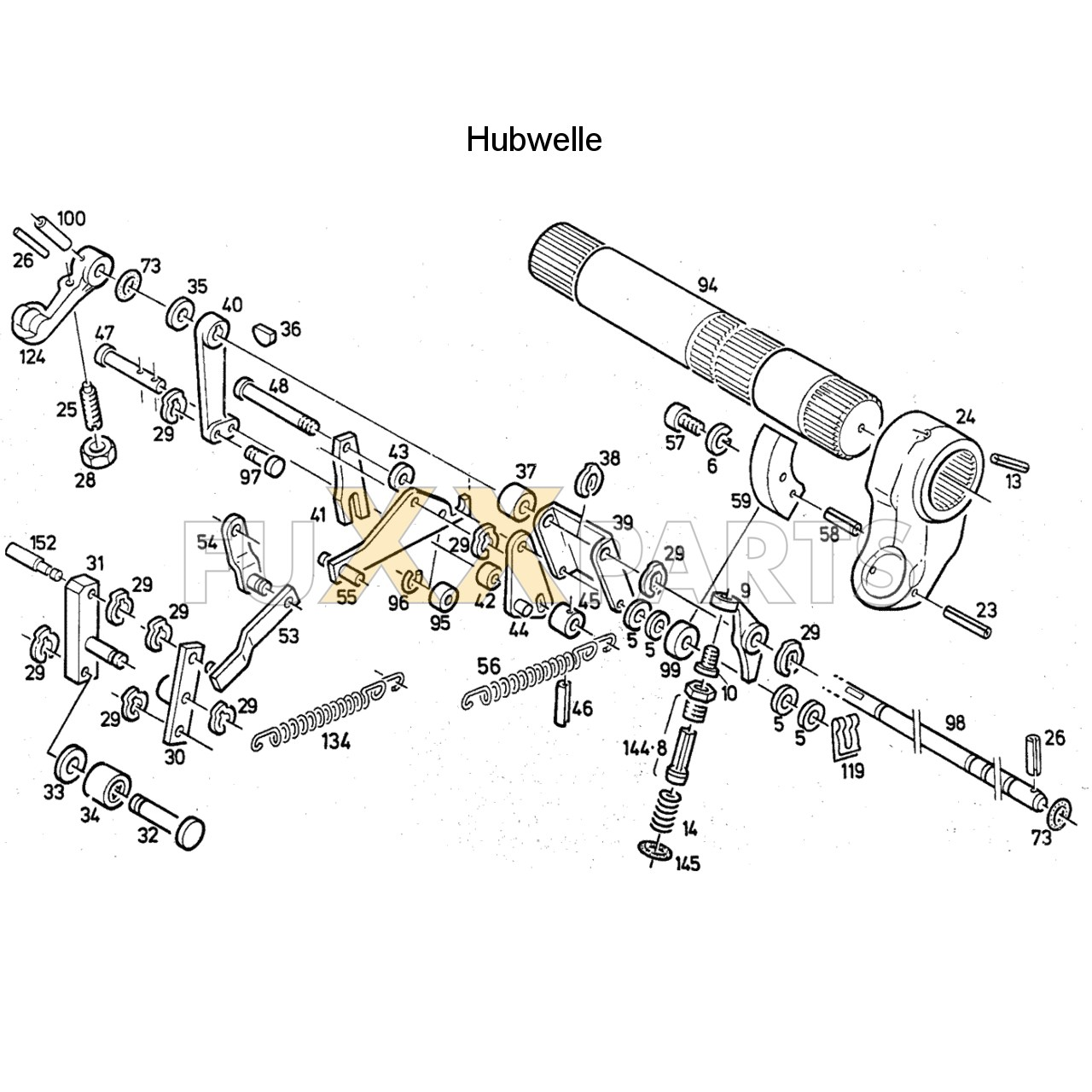 DX 90-78XX Hubwelle