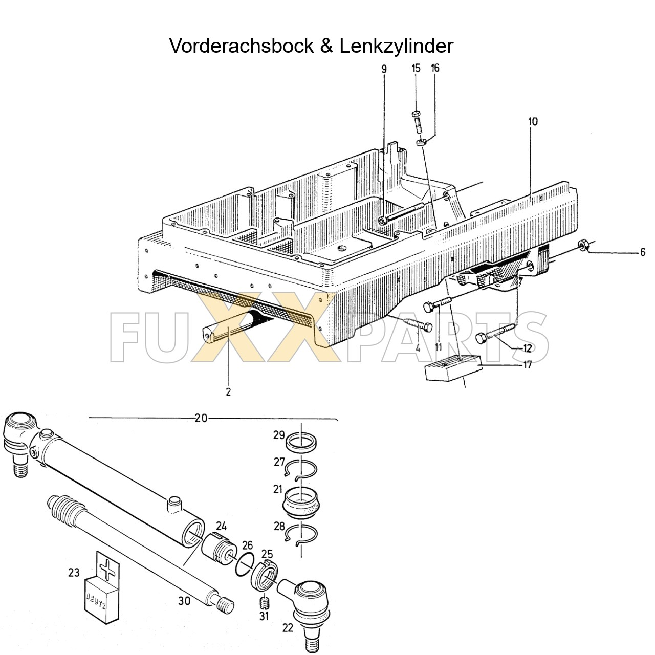 DX 90-76XX Vorderachsbock