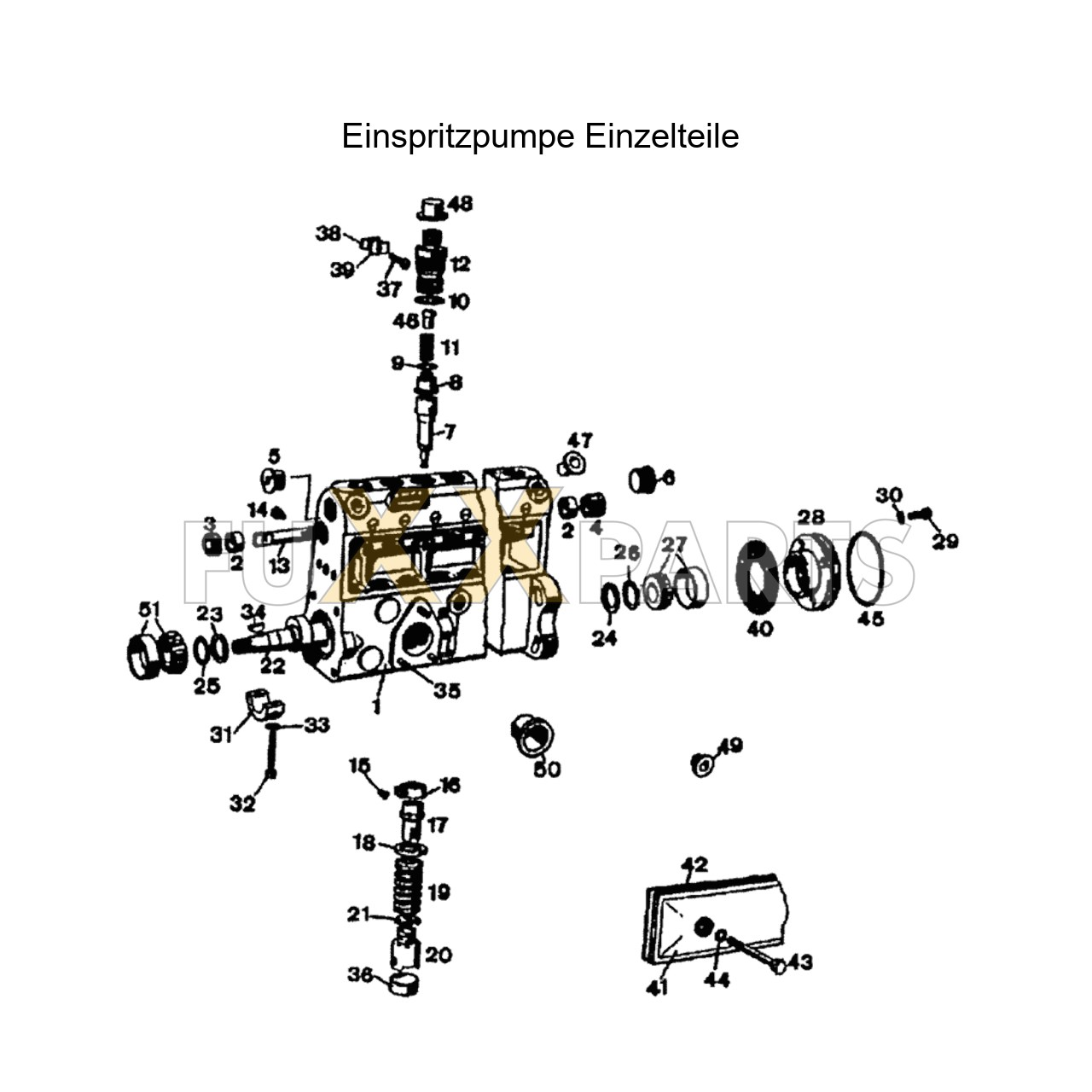 DX 90-78XX Einspritzpumpe Einzelteile