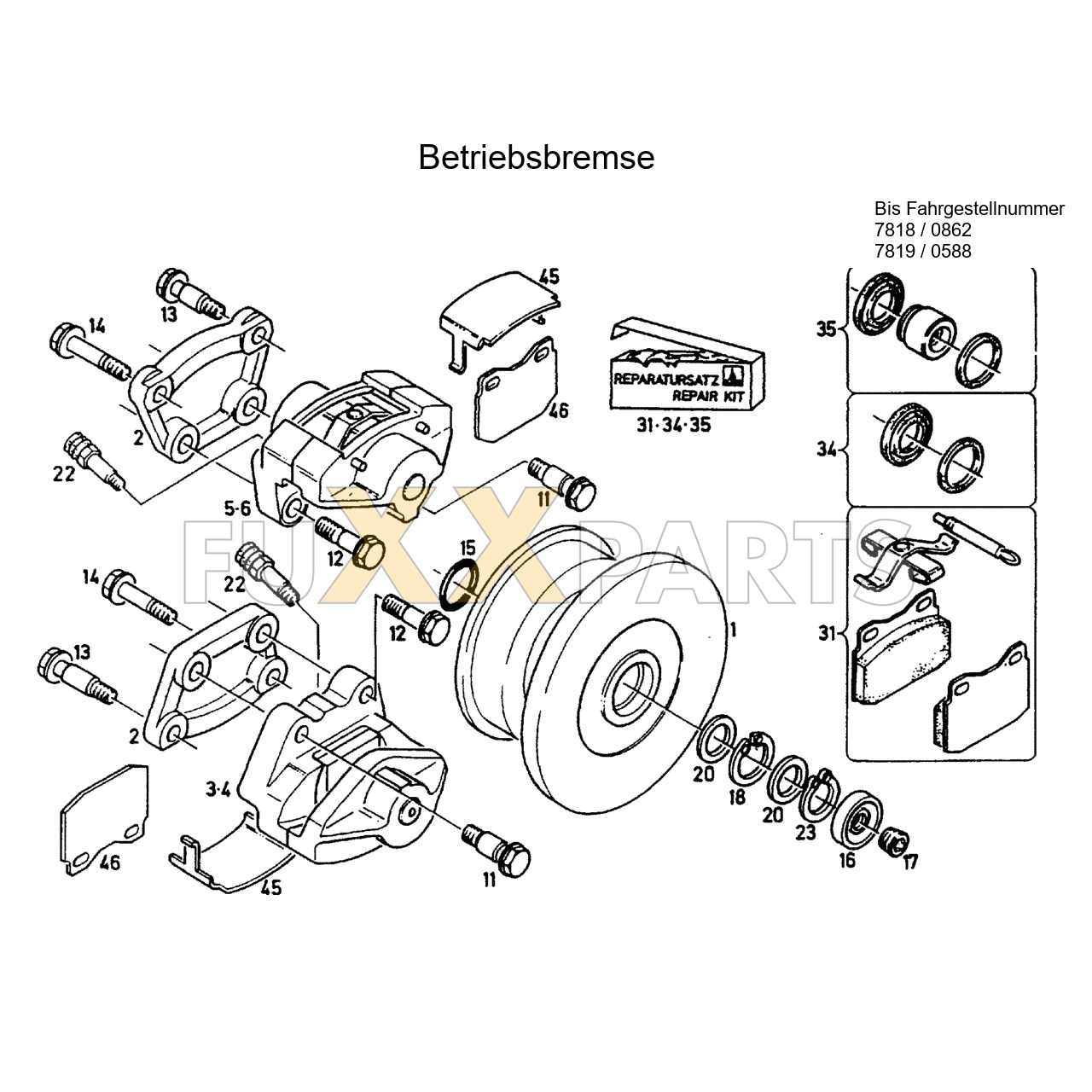 DX 90-78XX Betriebsbremse 1