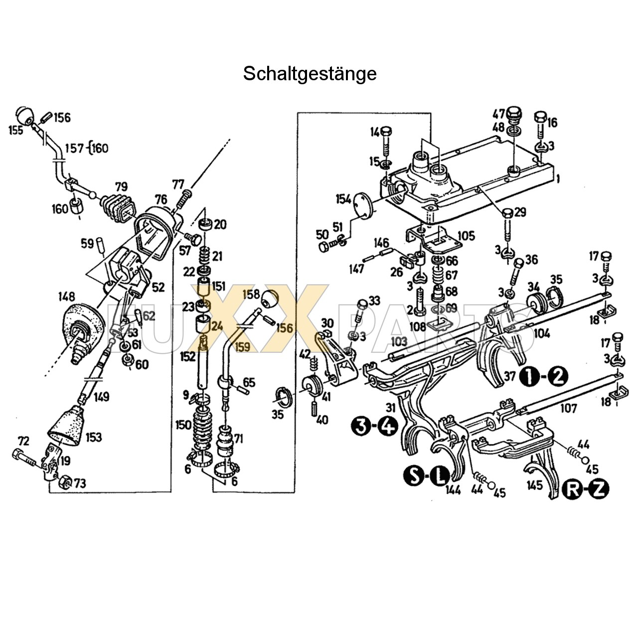 DX 3.90VC Schaltgestänge 1