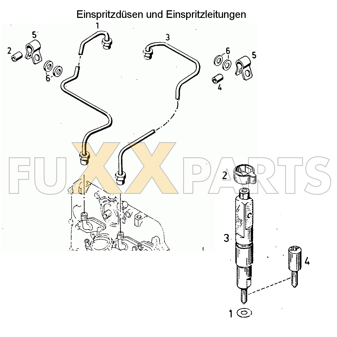 D 3006 Einspritzdüsen und Einspritzleitungen