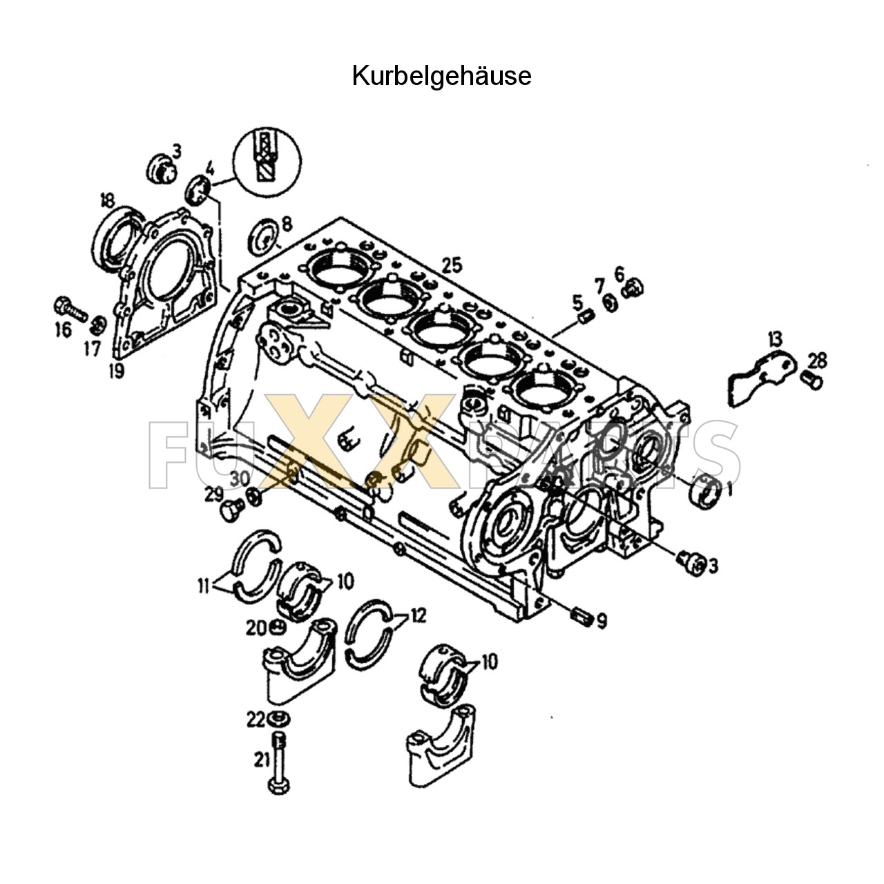 DX 90-76XX Kurbelgehäuse