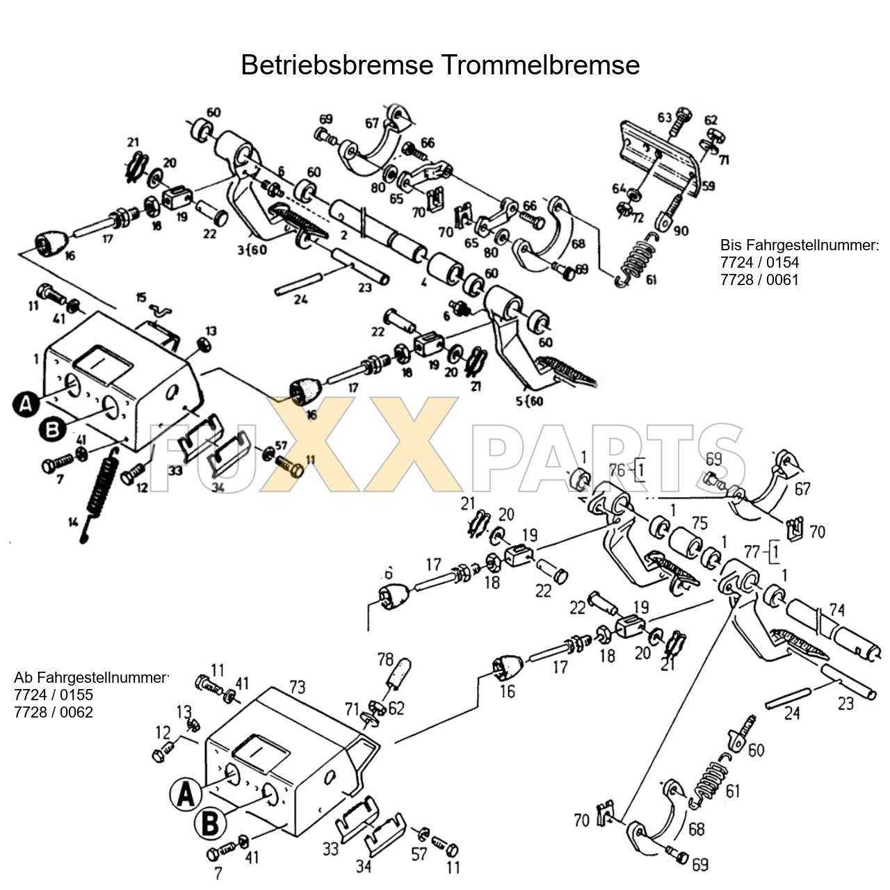 DX 3.10SC Betriebsbremse Trommel 1