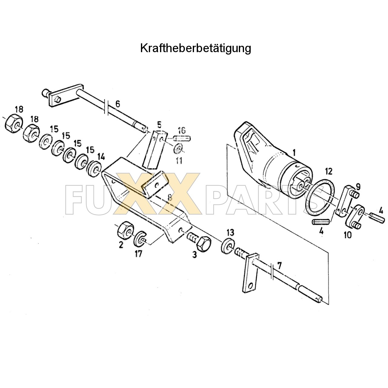 DX 90-78XX Kraftheberbetätigung