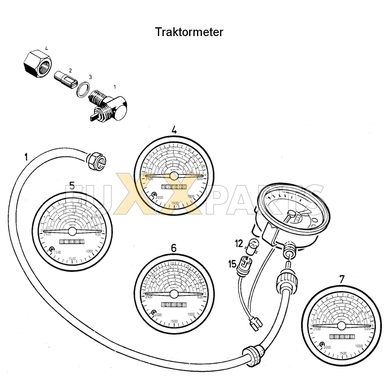 DX 120-76XX Traktormeter