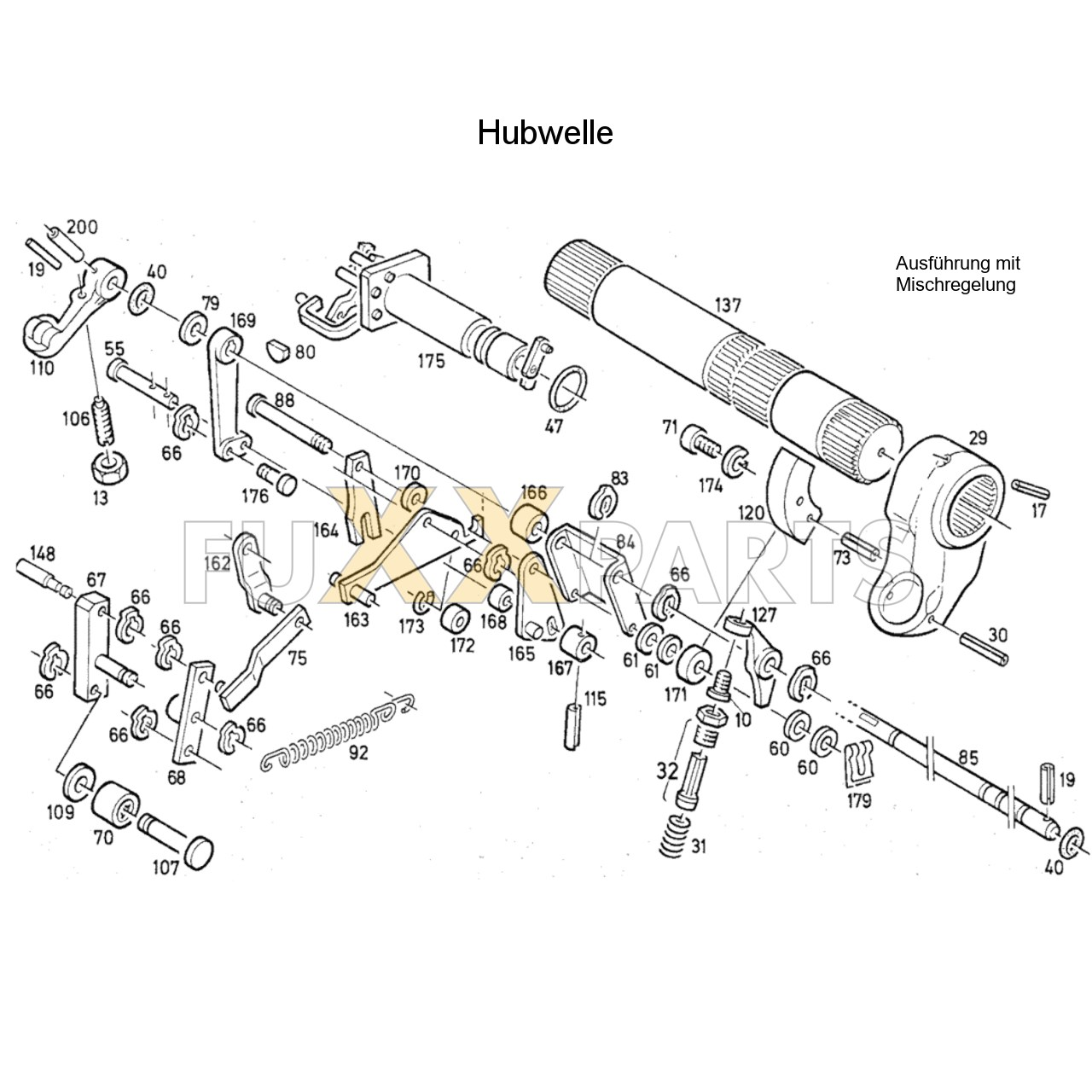 DX 120-76XX Hubwelle