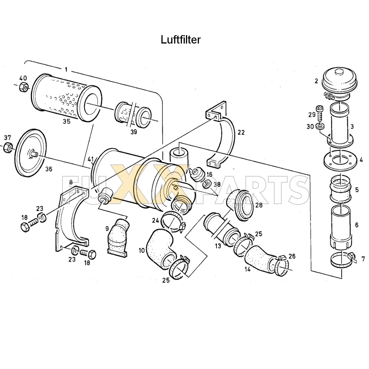 DX 145-76XX Luftfilter