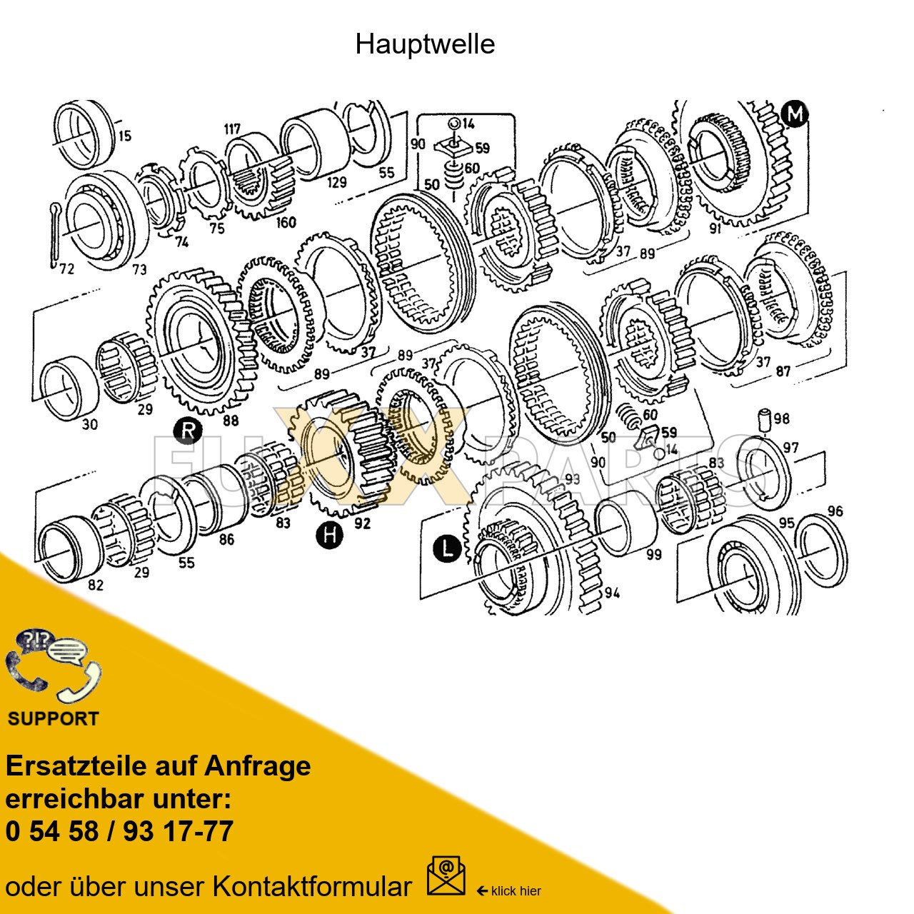 DX 90-78XX Getriebewelle 3