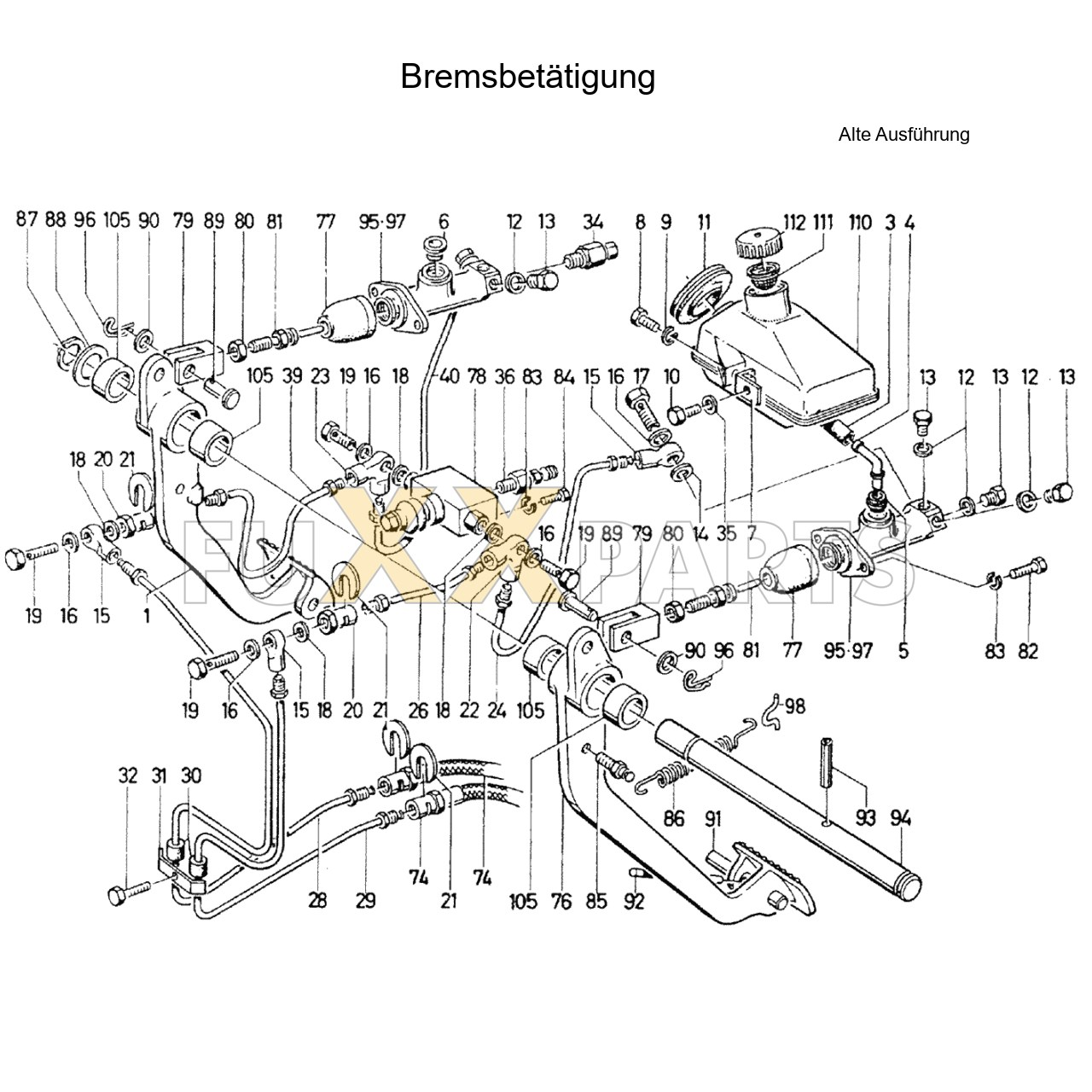 DX 90-76XX Bremsbetätigung 1