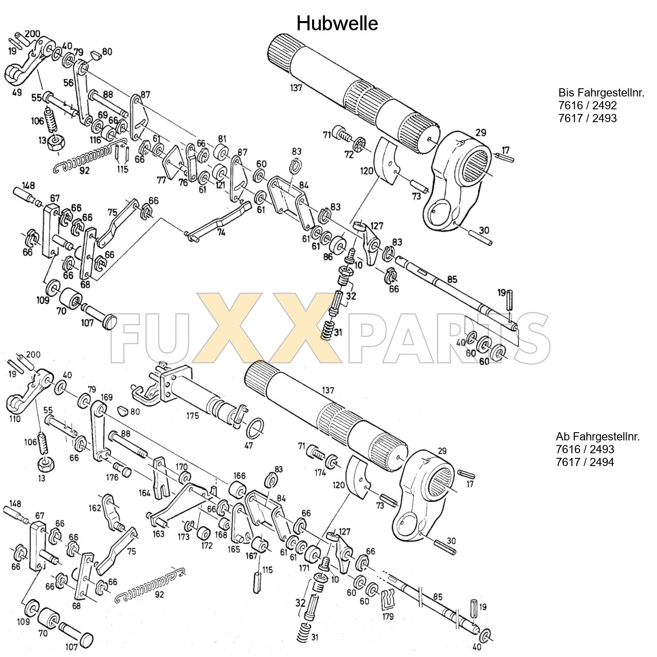 DX 85-76XX Hubwelle