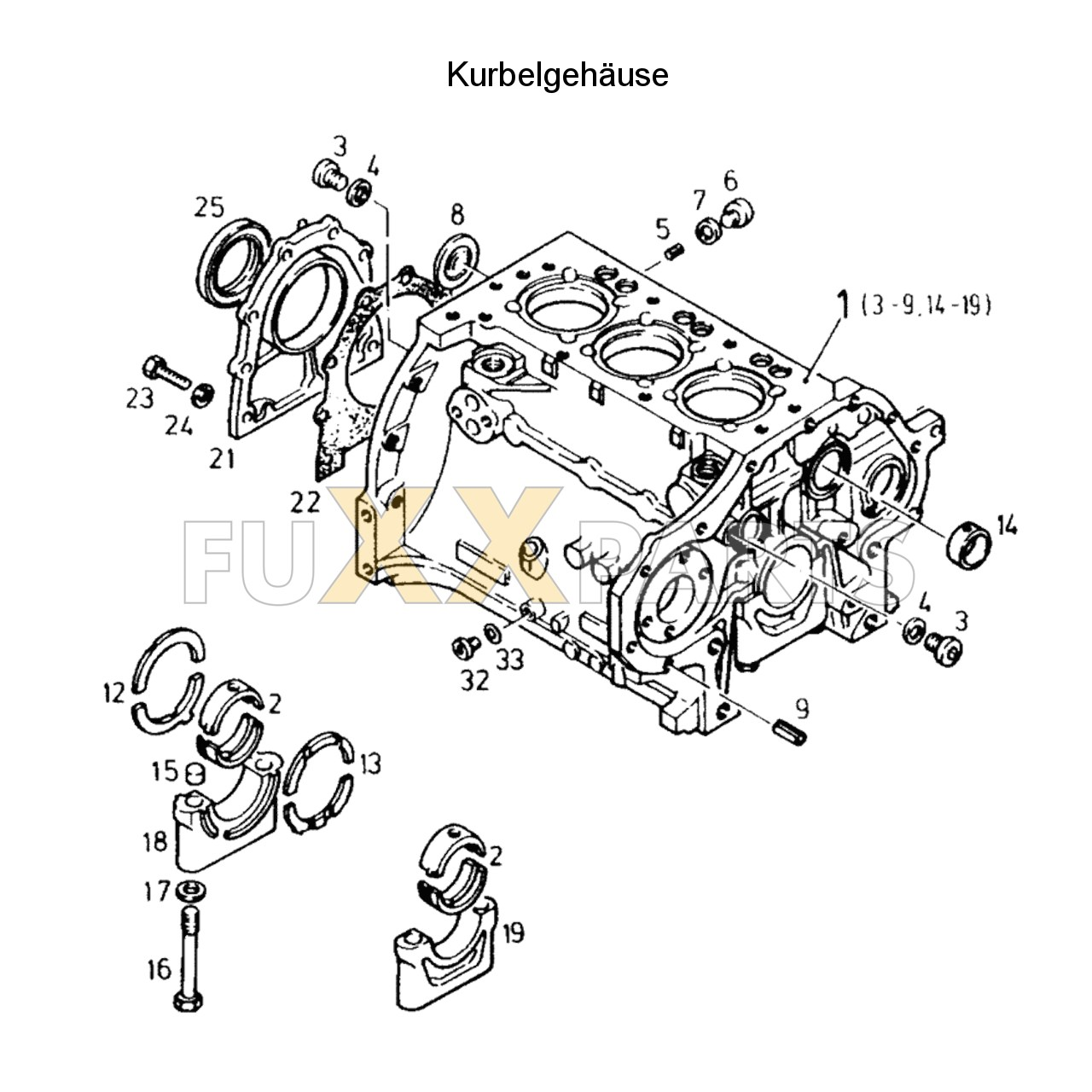 DX 3.50VC Kurbelgehäuse