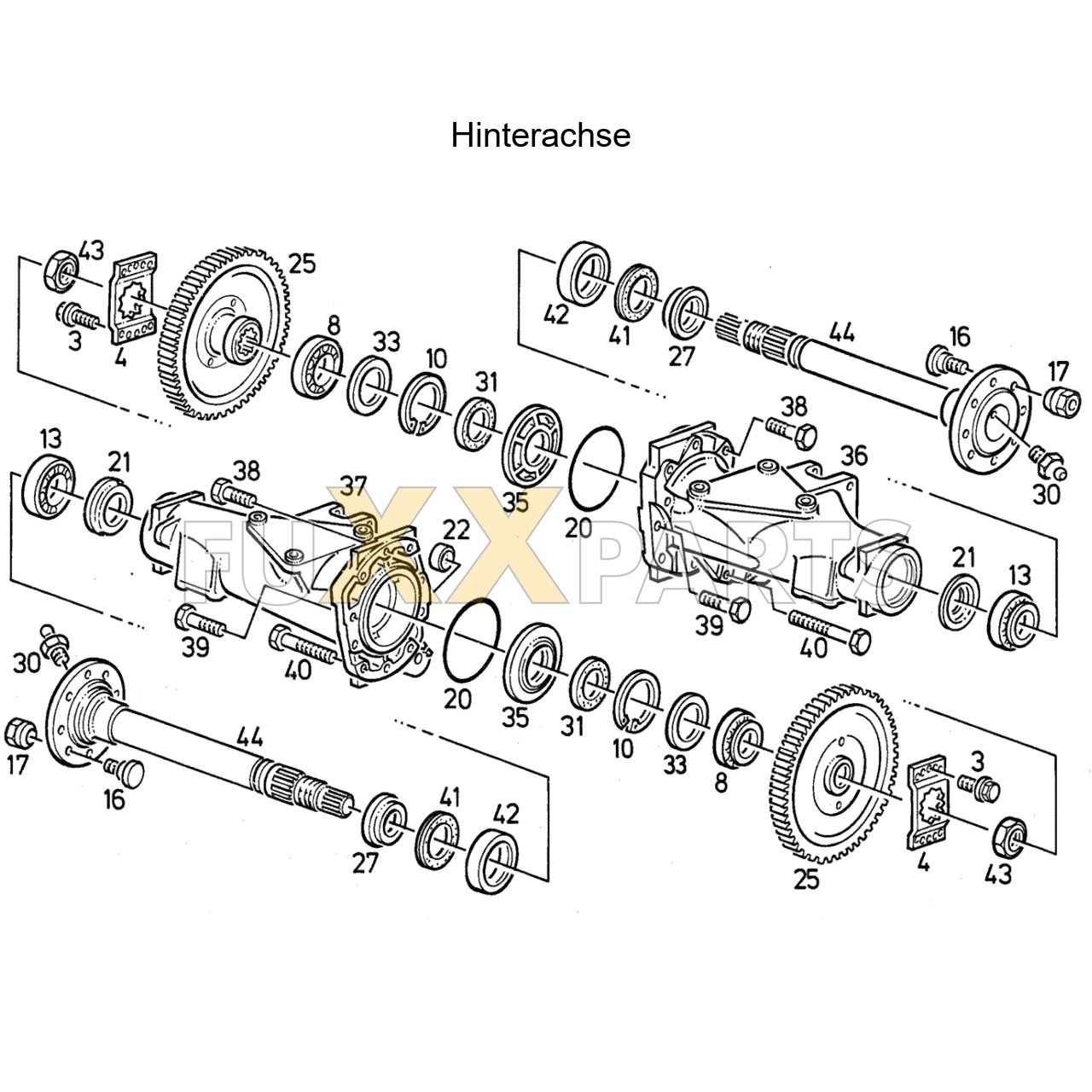 DX 86-78XX Hinterachse