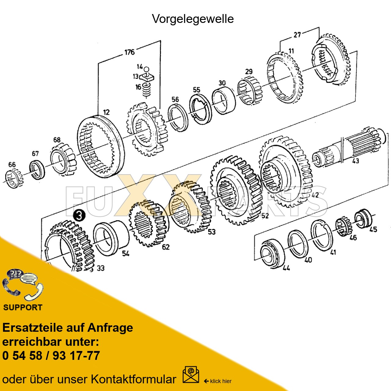 DX 90-78XX Getriebewelle 2