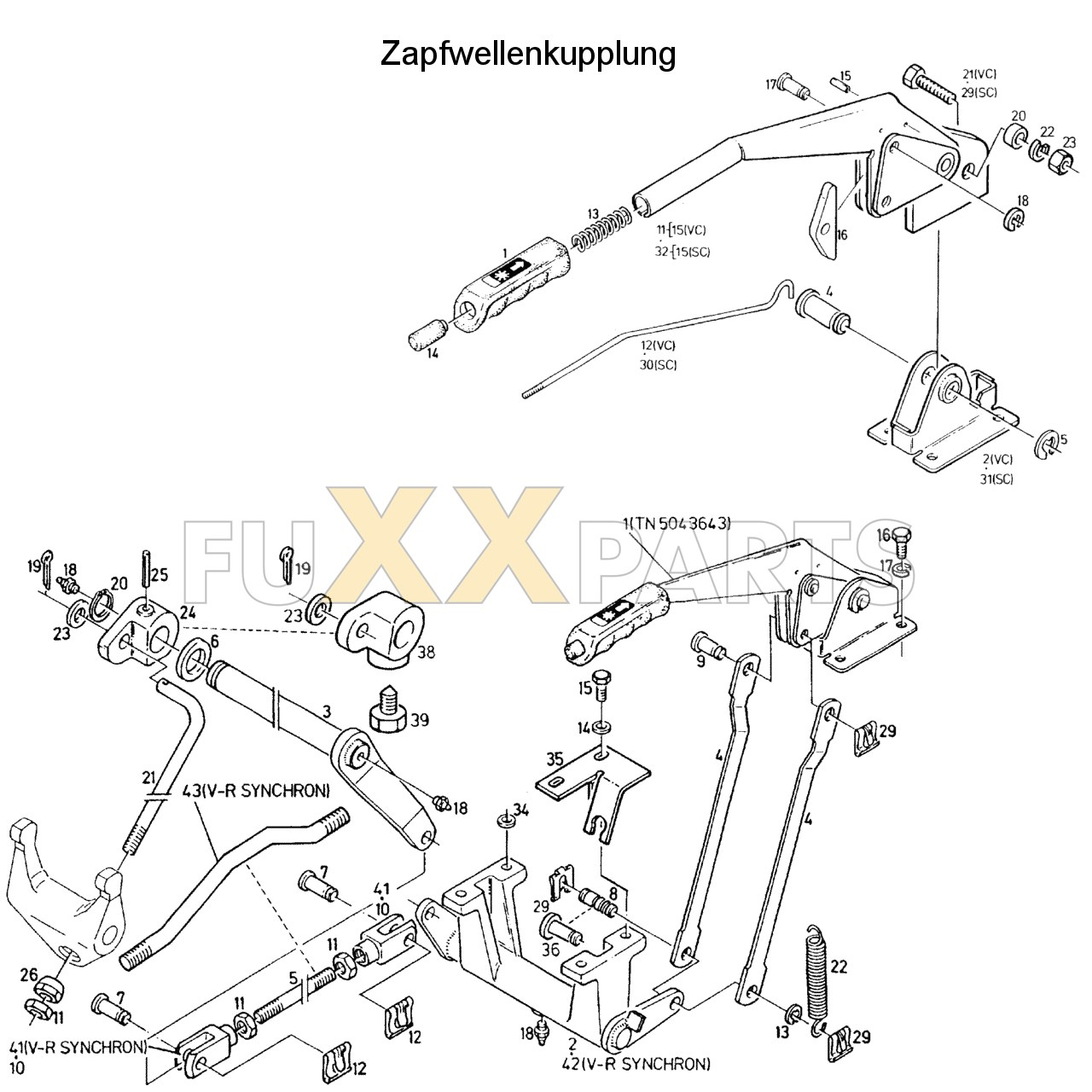 DX 3.50VC Zapfwellenkupplung