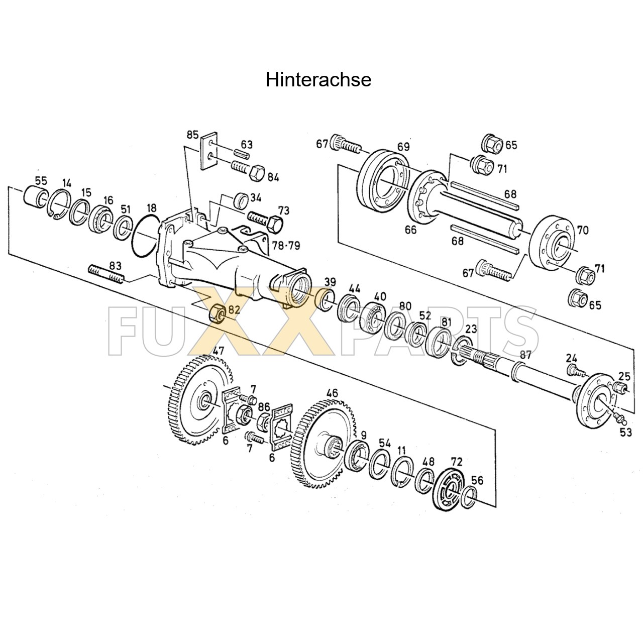 DX 90-78XX Hinterachse